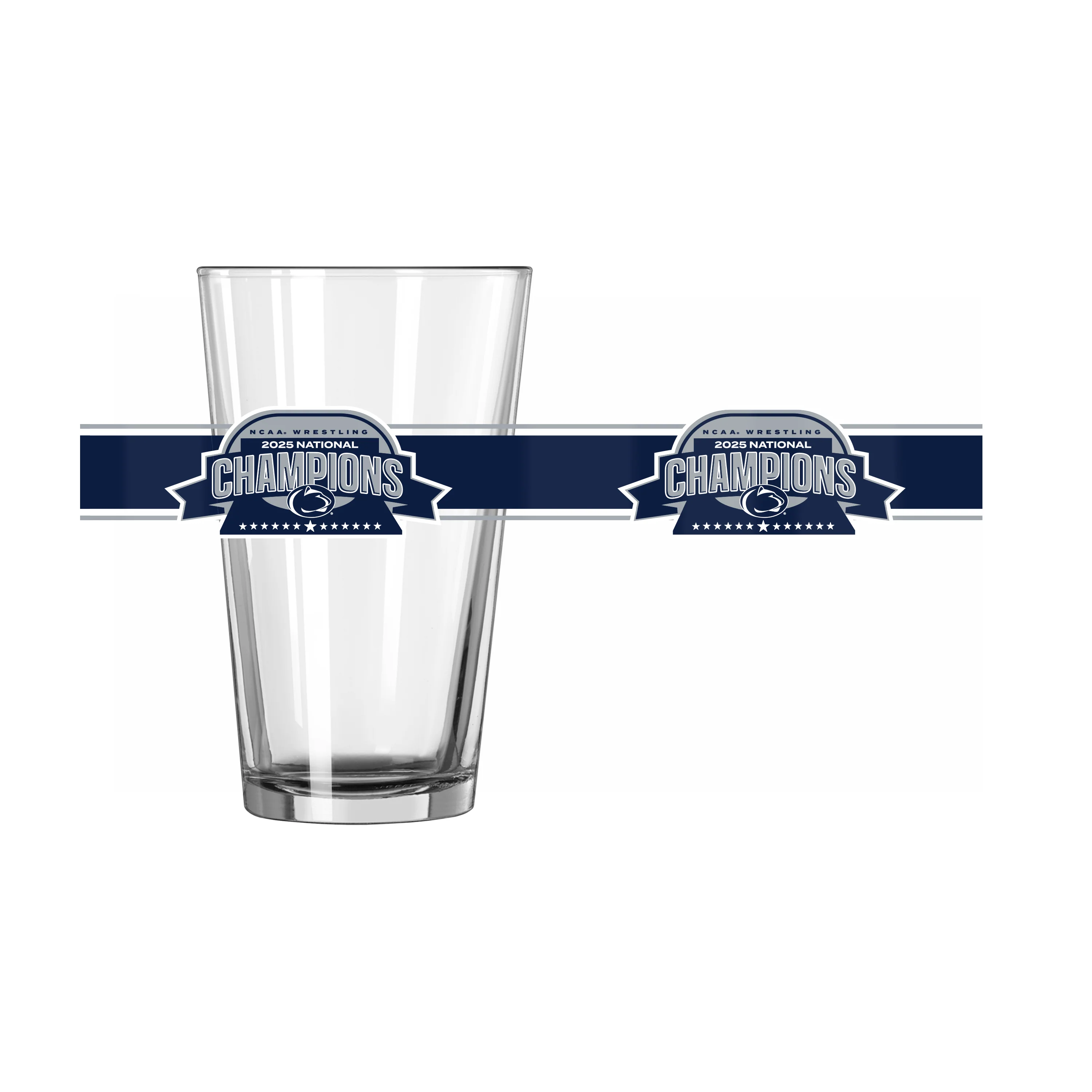 2025 Mens Wrestling Champions 16oz Pint Glass - Image 2