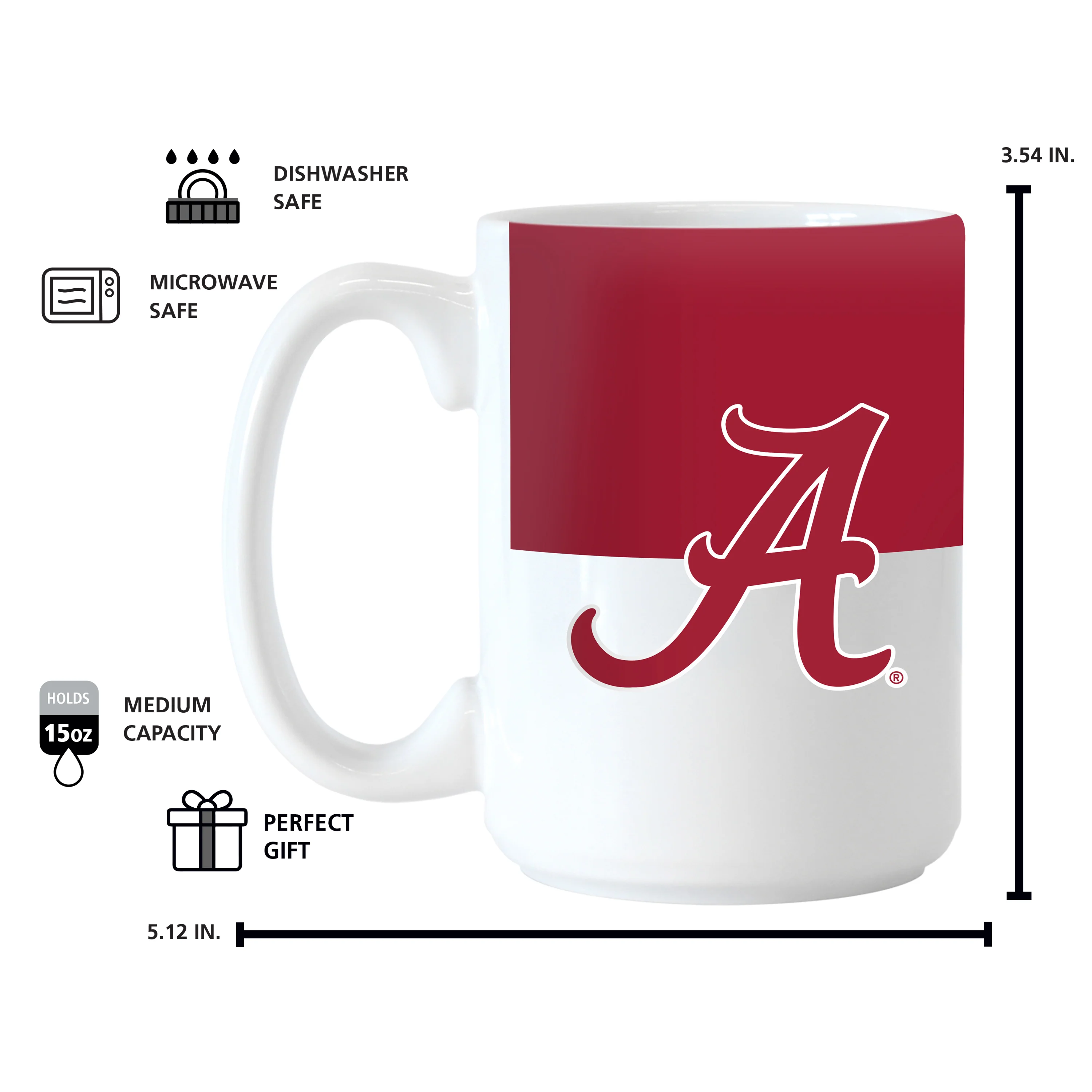 Alabama 15oz Colorblock Sublimated Mug - Image 4
