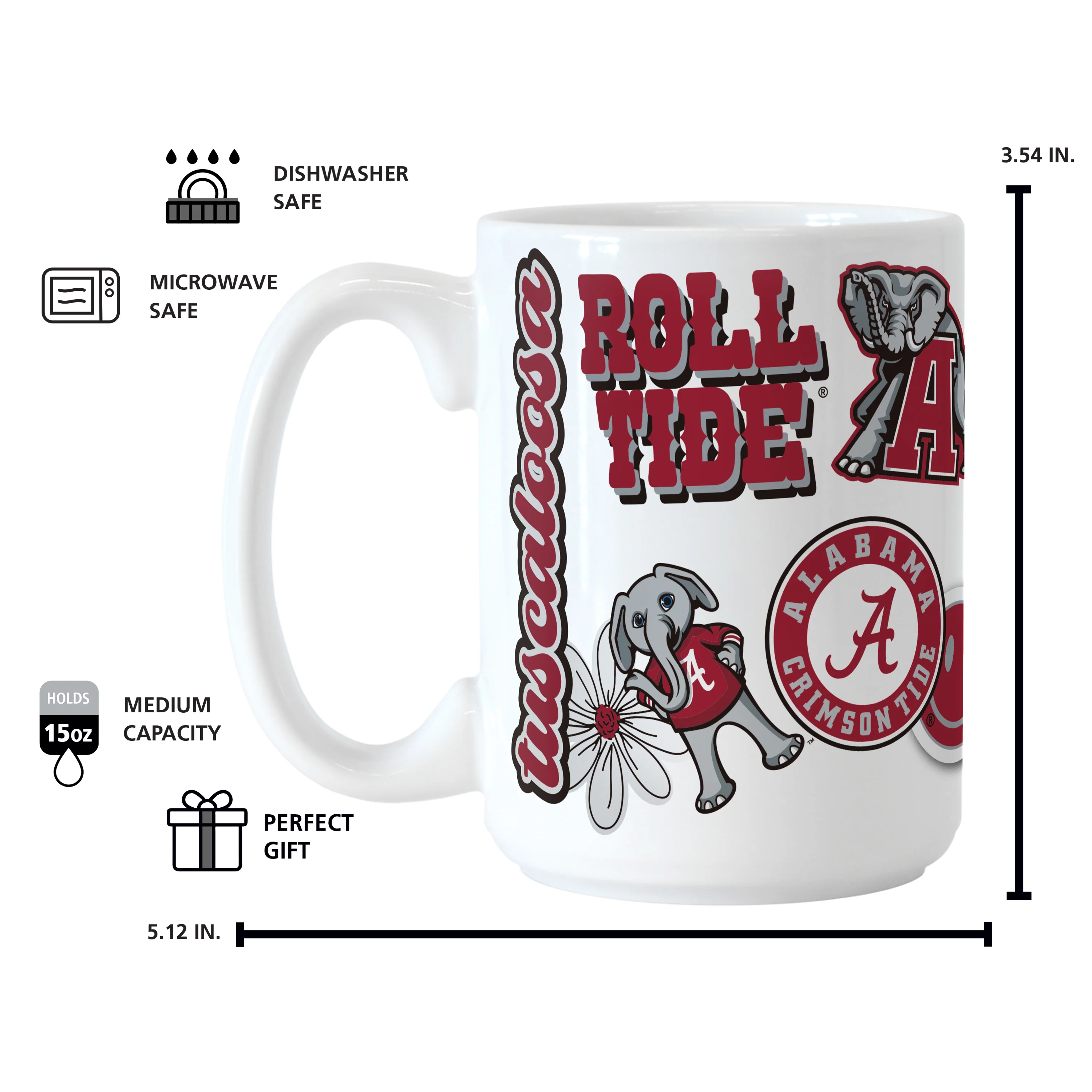 Alabama 15oz Native Sublimated Mug - Image 4