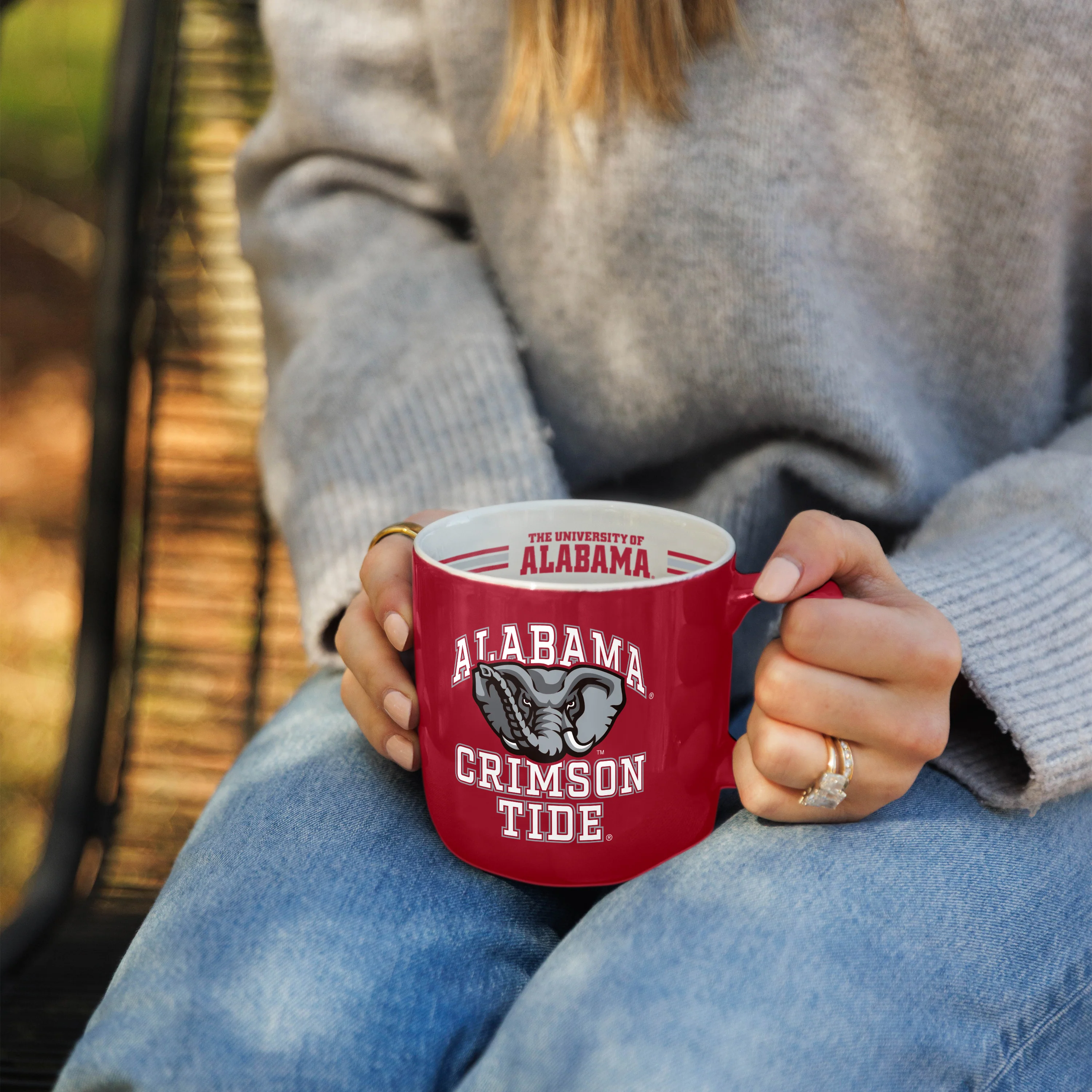 Alabama 15oz Stripe Mug - Image 2