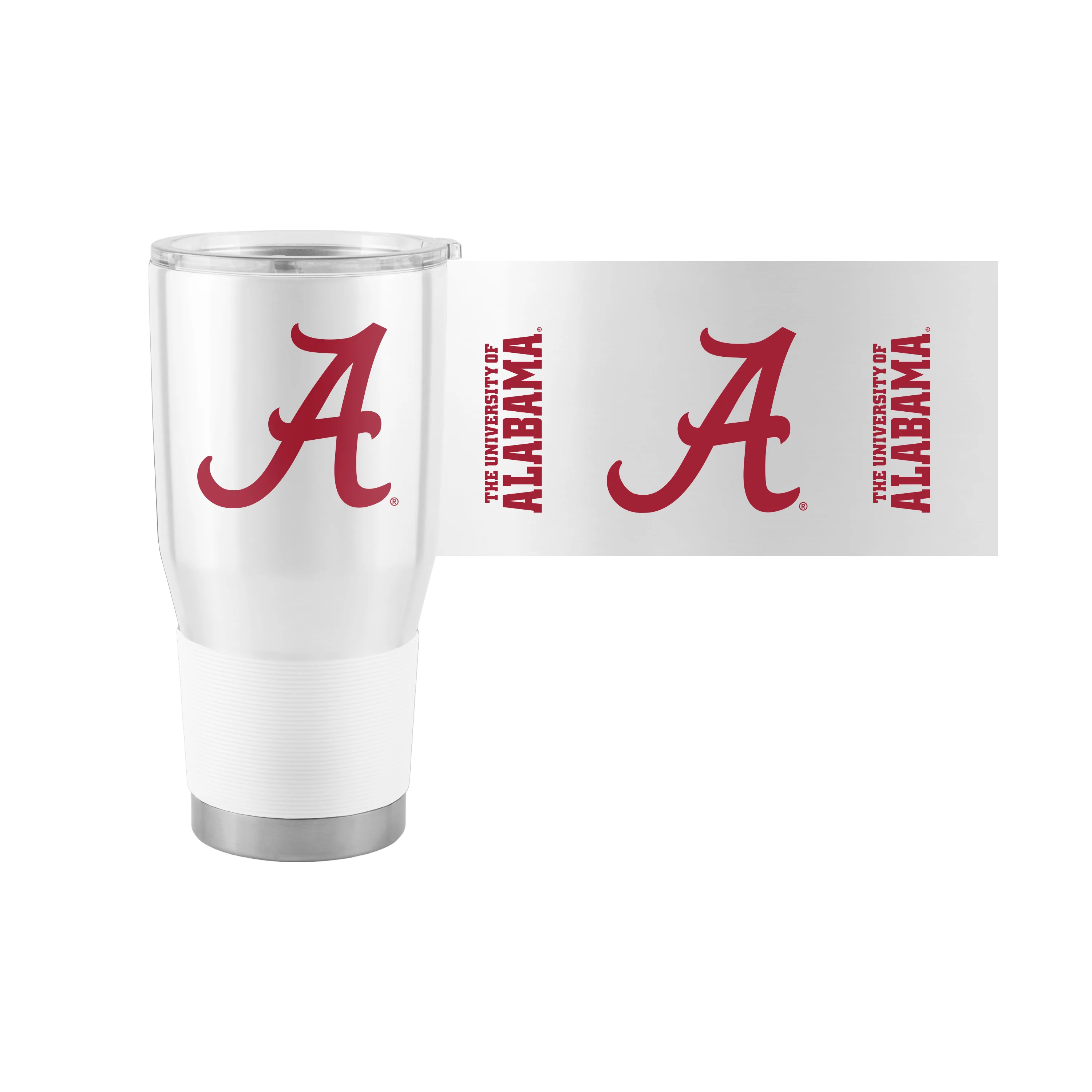 Alabama 30oz White Gameday Stainless Steel Tumbler - Image 2