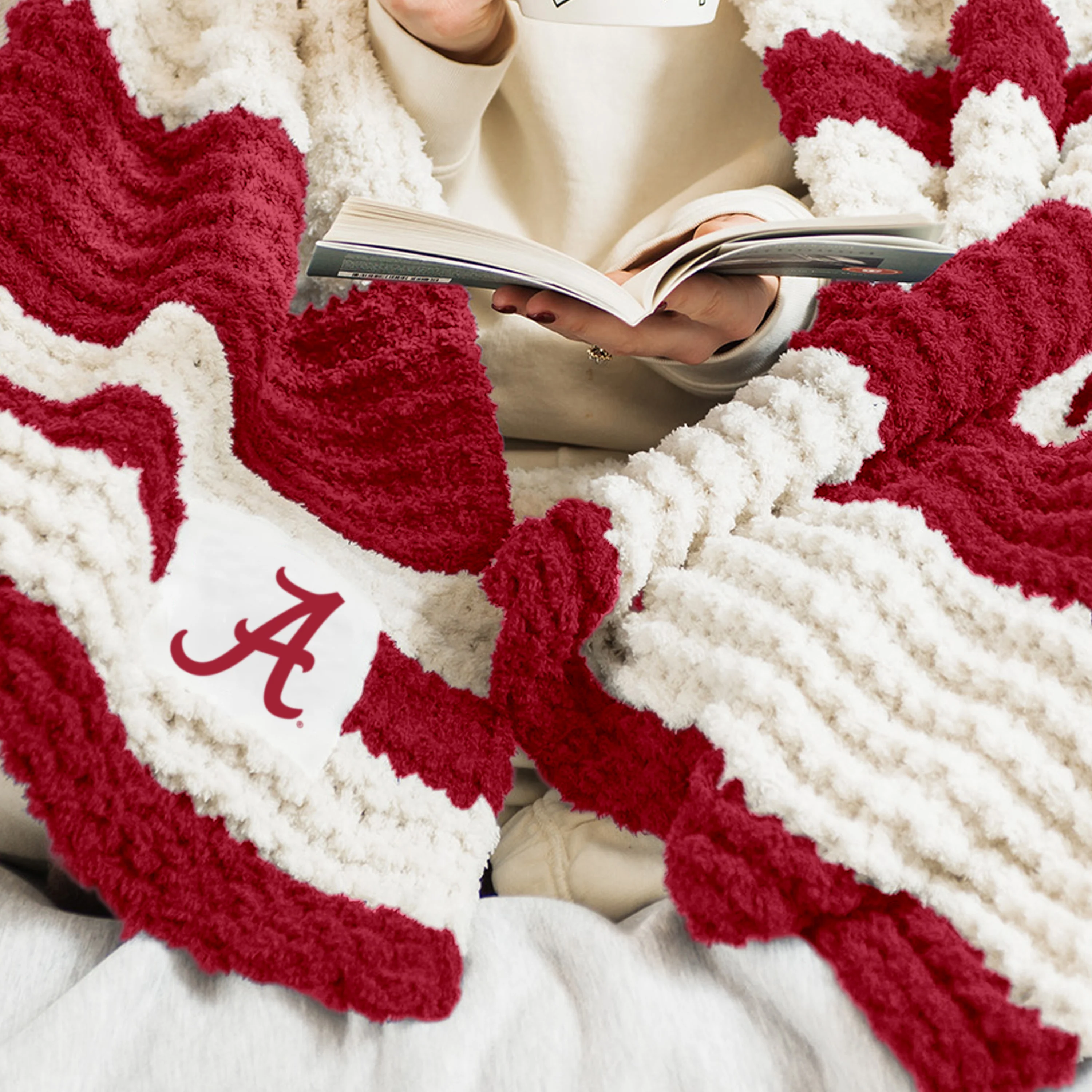 Alabama Cable Knit Throw 50x60 - Image 2