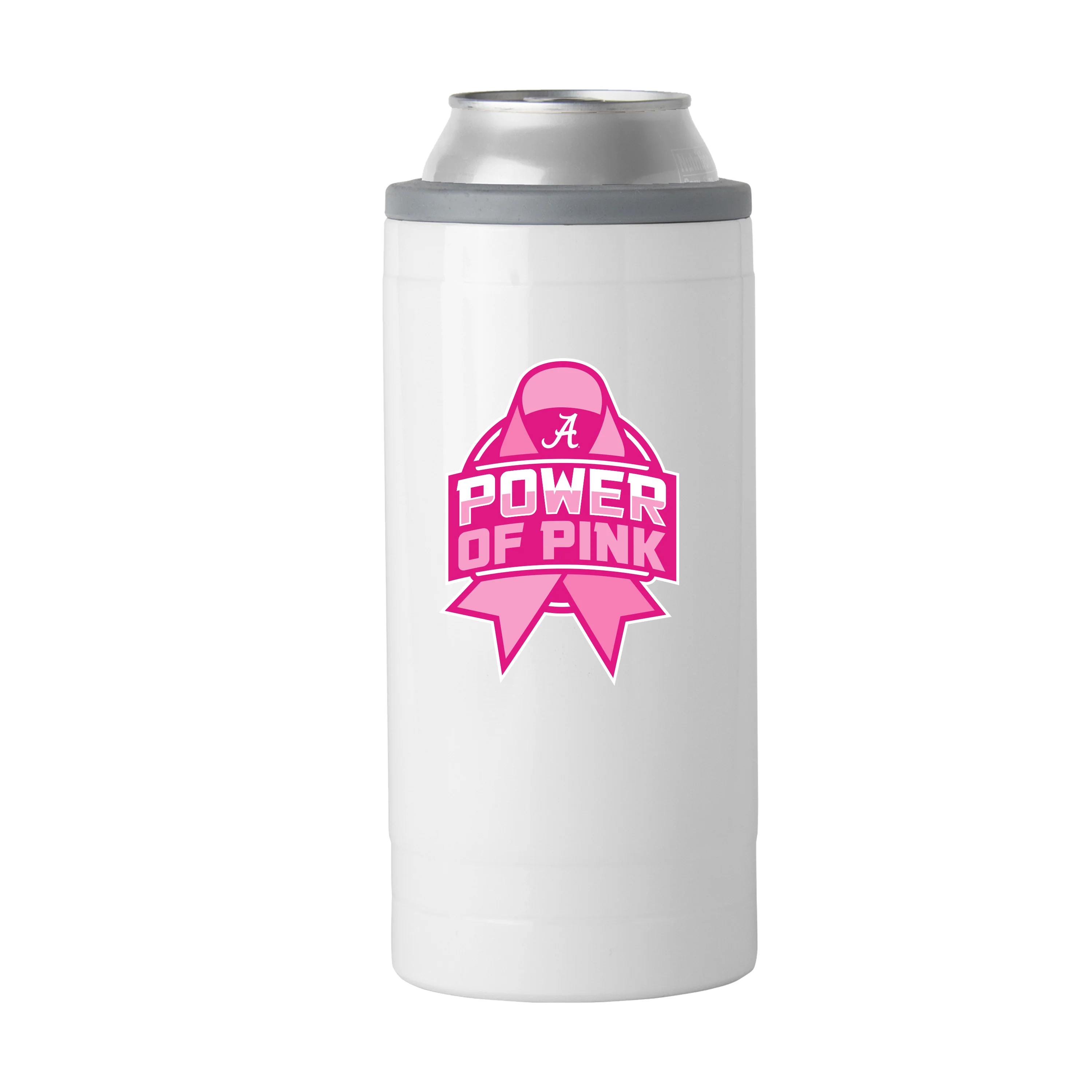 Alabama Power of Pink 12oz Slim Can Coolie