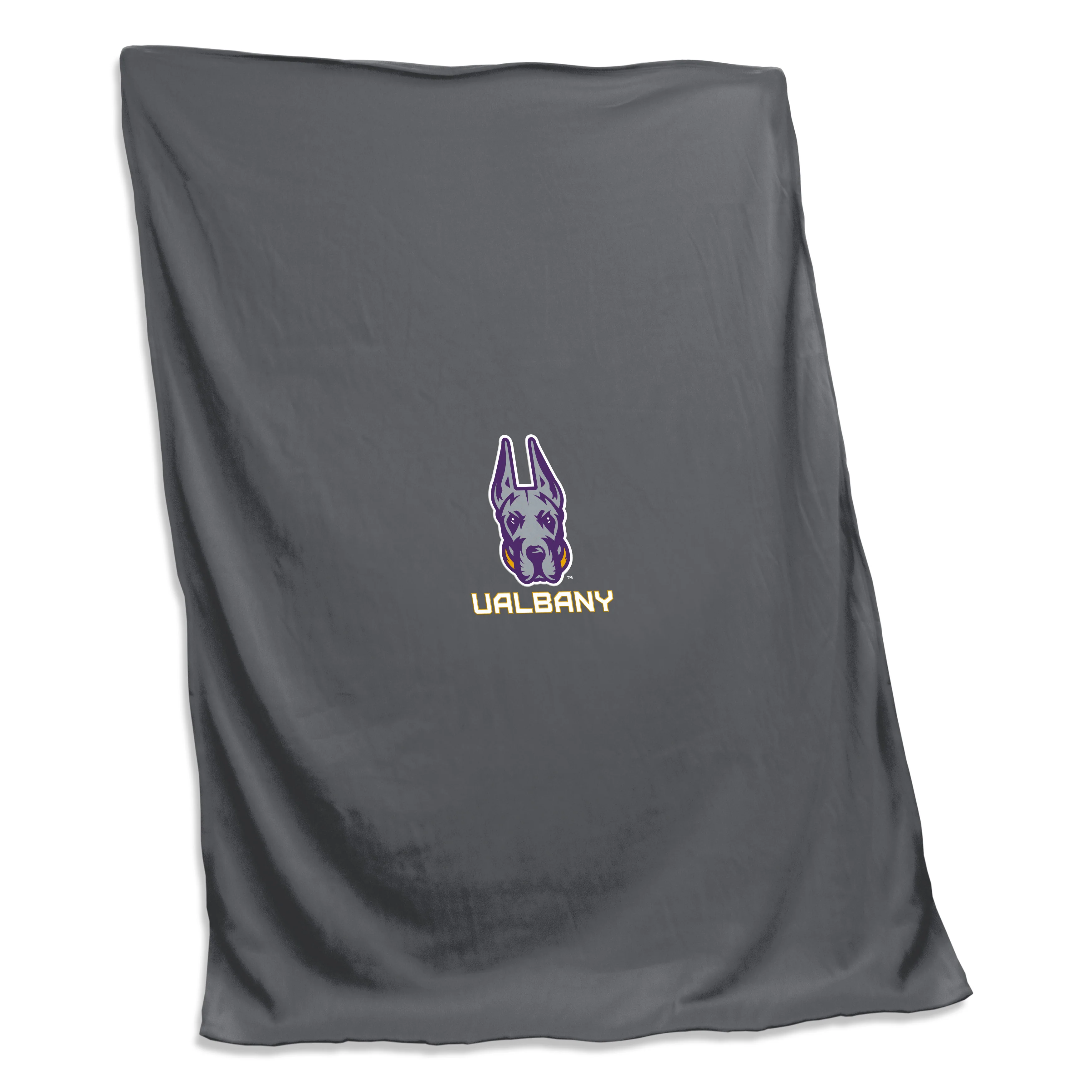 Albany U Suny Charcoal Sweatshirt Blanket (Screened)