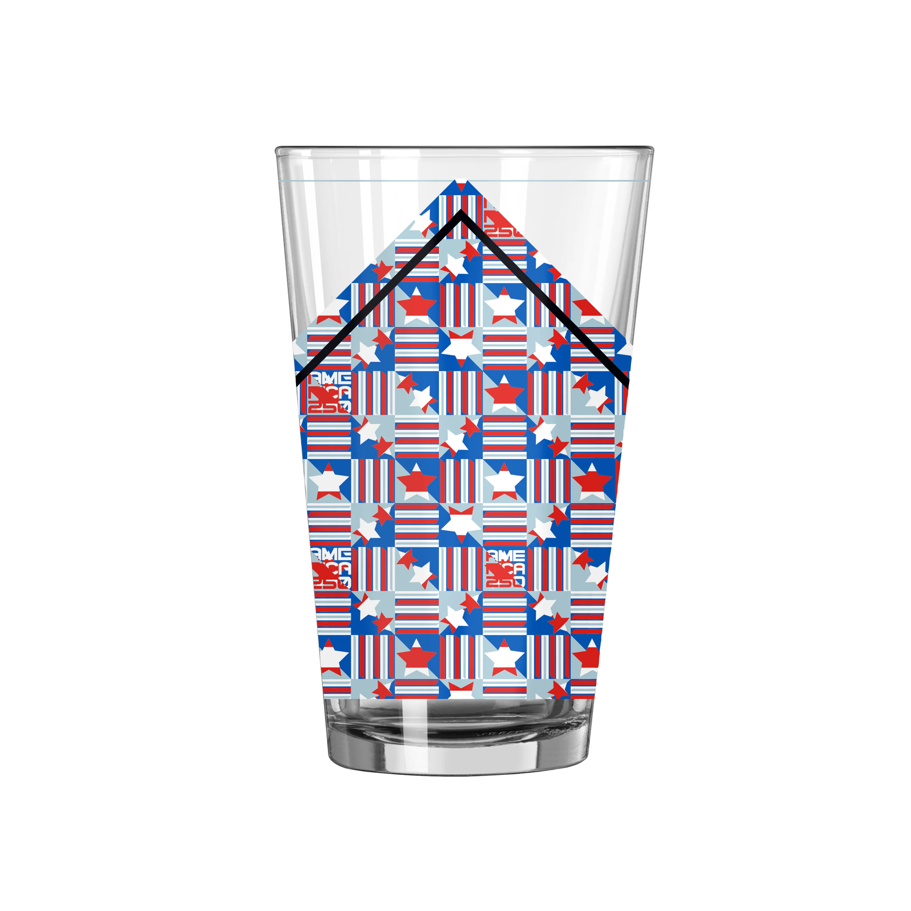 America 250 16oz Stars and Stripes Pint Glass - Image 2