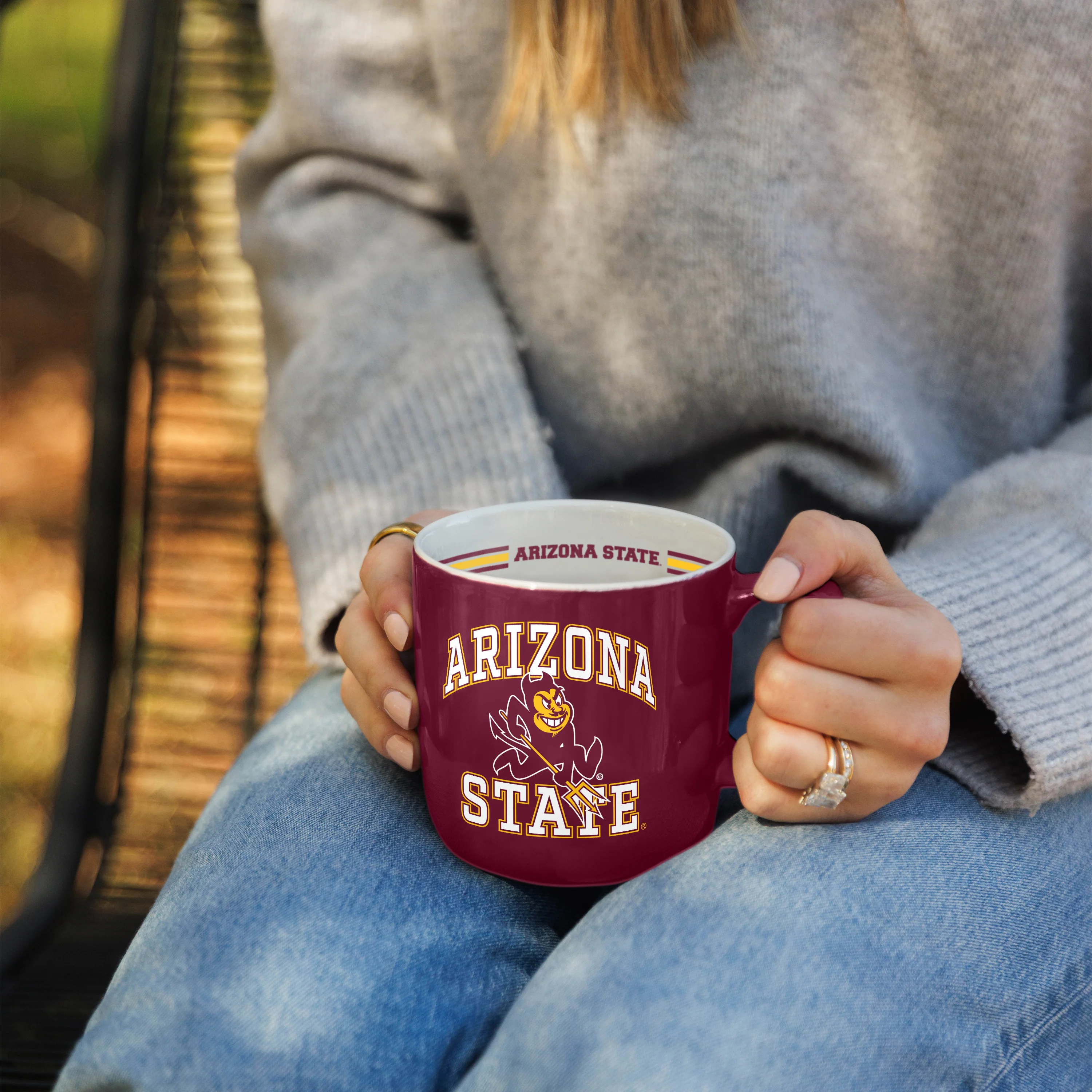 Arizona State 15oz Stripe Mug - Image 2