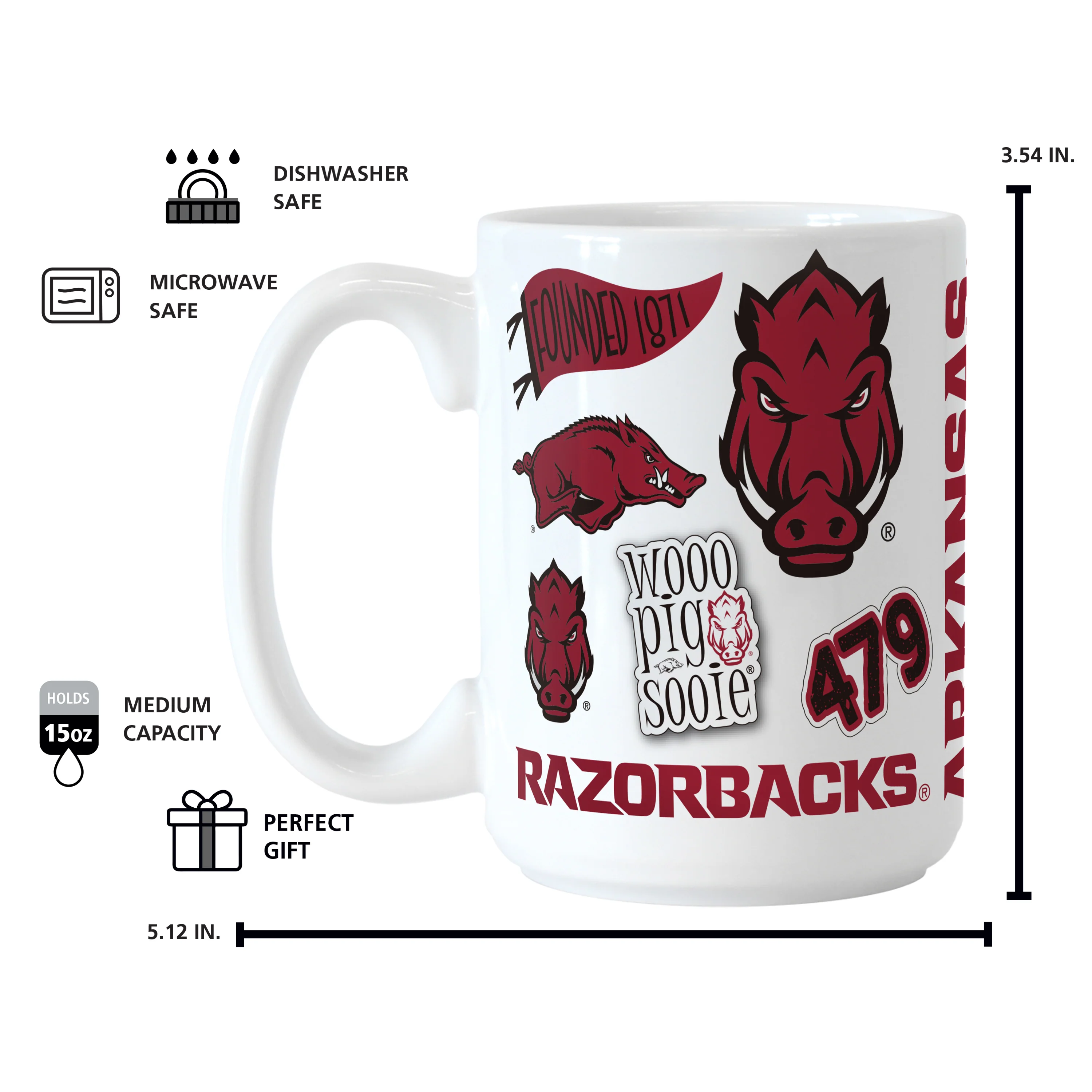 Arkansas 15oz Native Sublimated Mug - Image 4