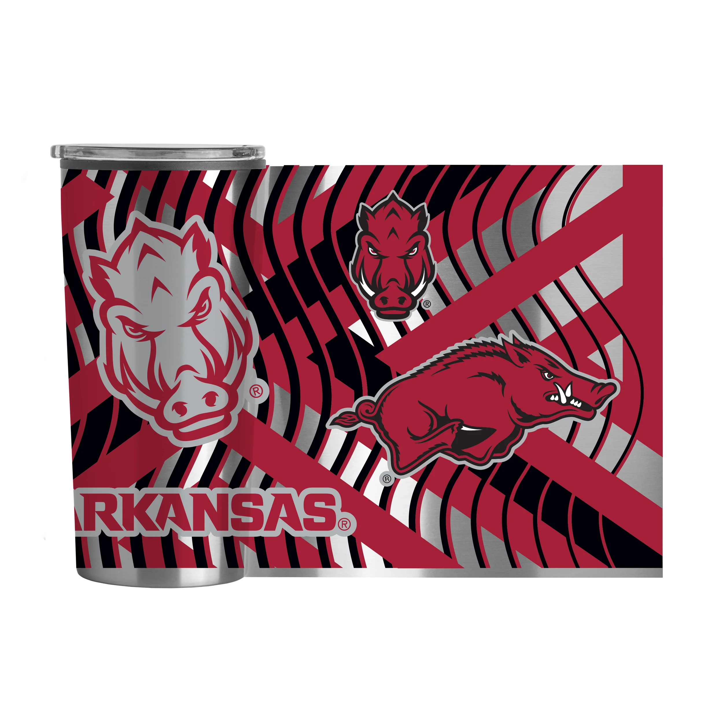 Arkansas 20oz Flex Plastic Wall Stainless - Image 2