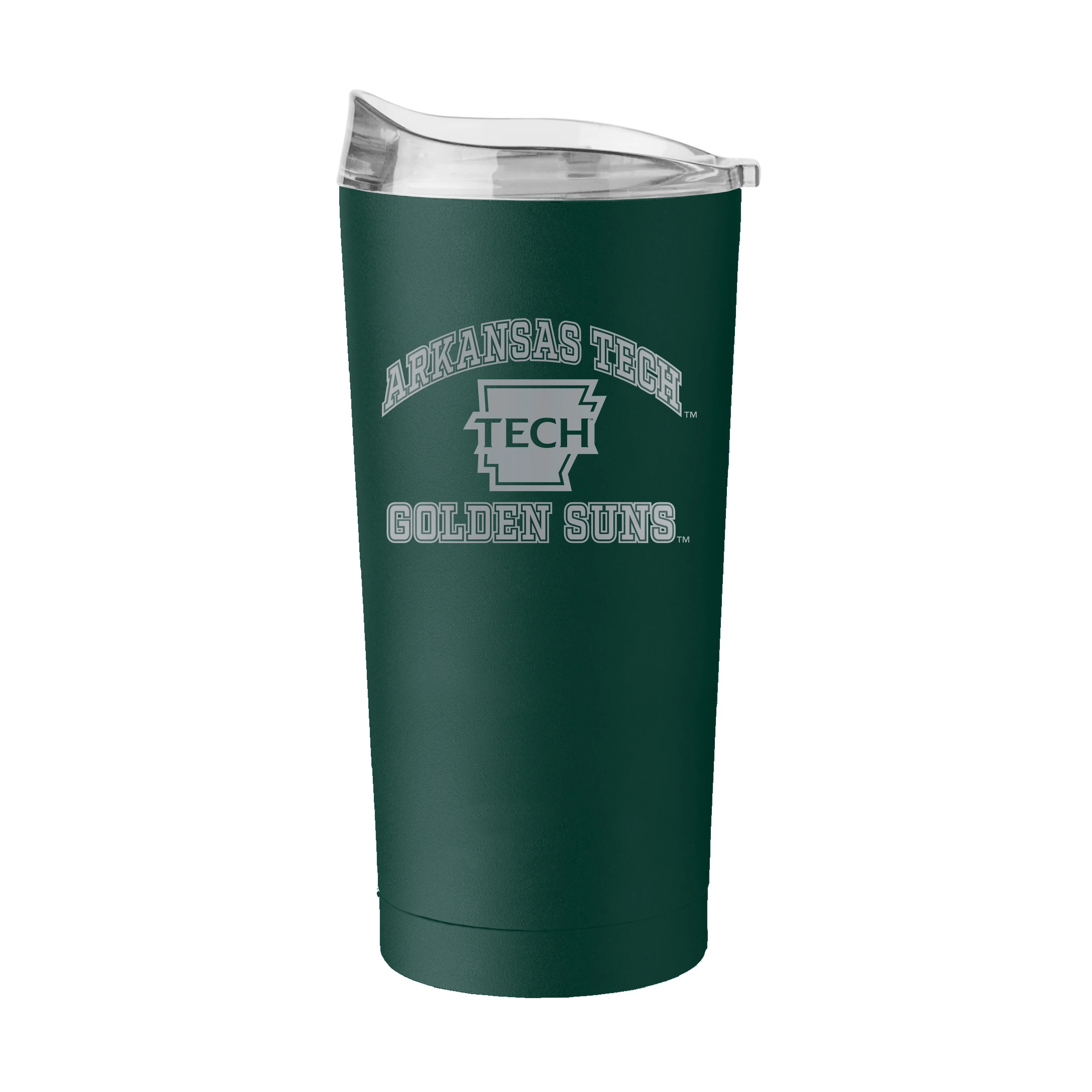 Arkansas Tech 20oz Athletic Etch Powder Coat Tumbler