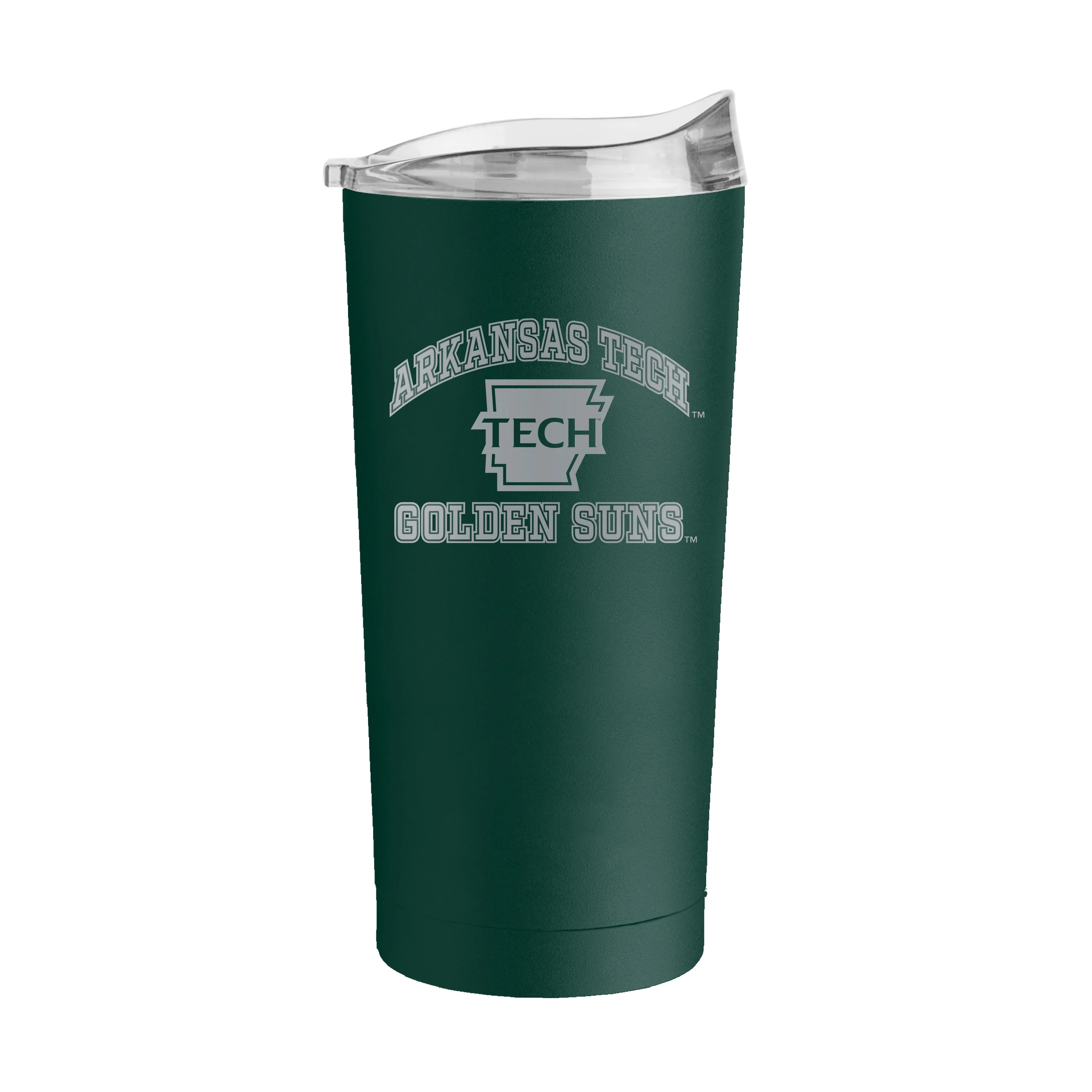 Arkansas Tech 20oz Athletic Etch Powder Coat Tumbler - Image 2