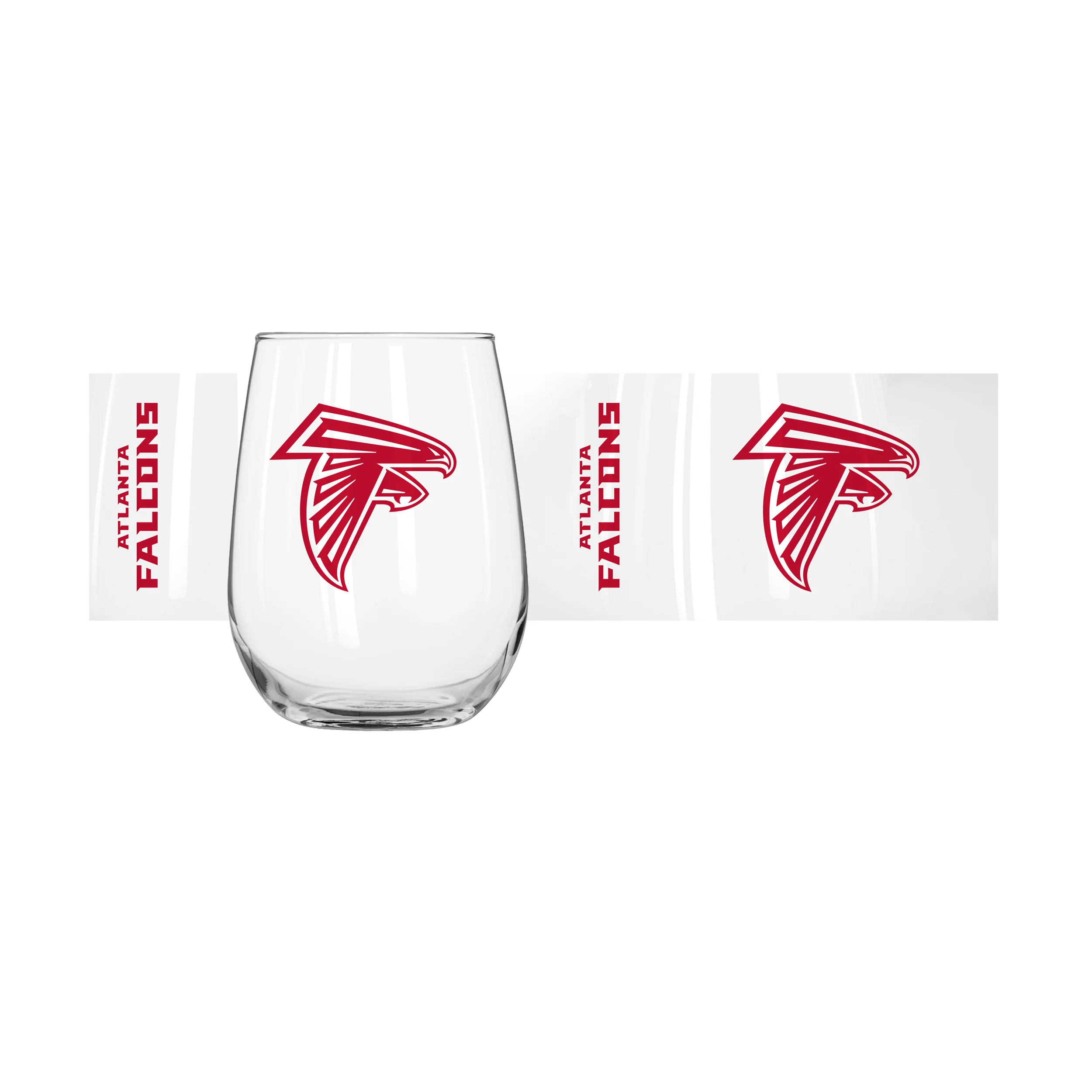 Atlanta Falcons 16oz Gameday Curved Beverage Glass - Image 2