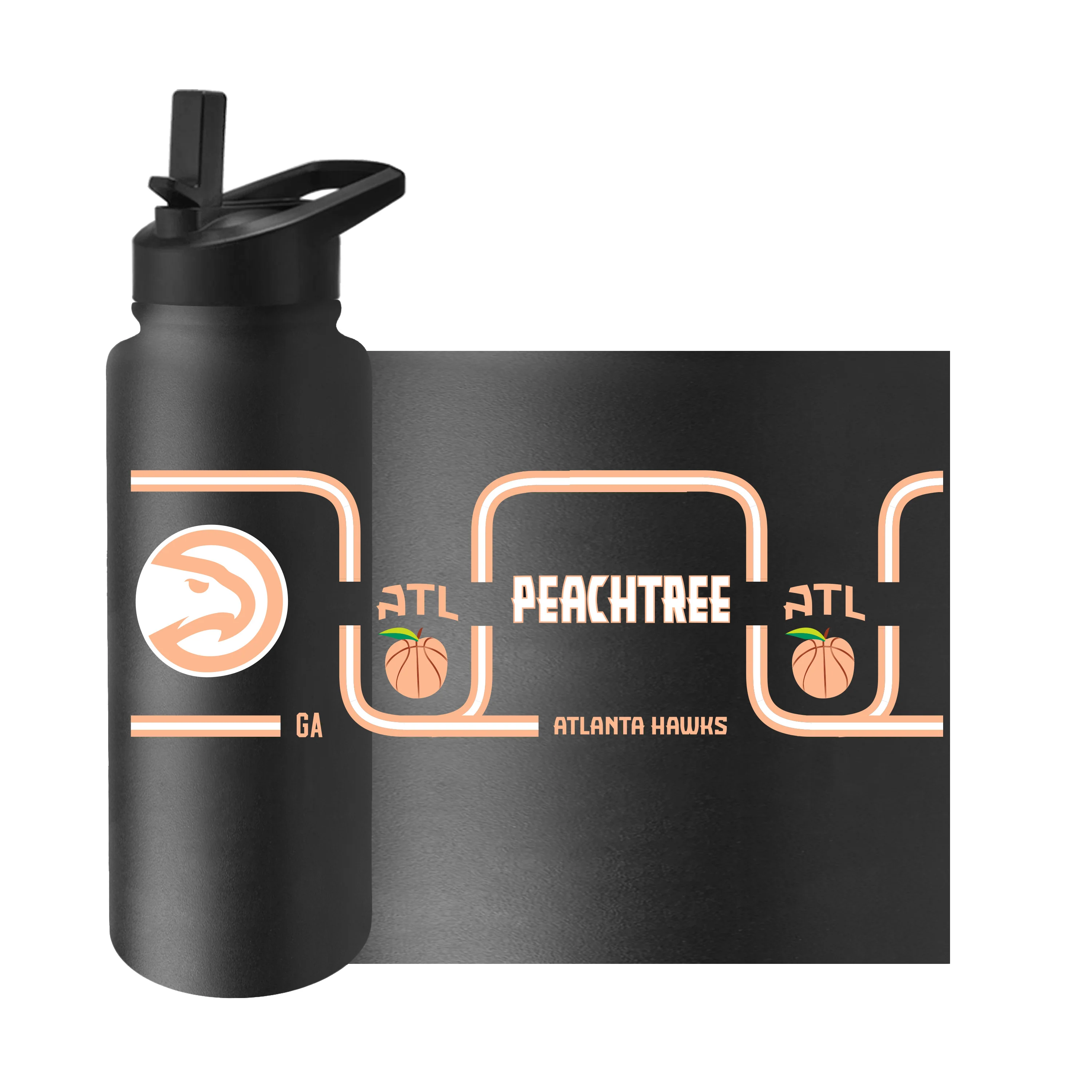 Atlanta Hawks 34oz City Edition 2026 Quencher Bottle - Image 6