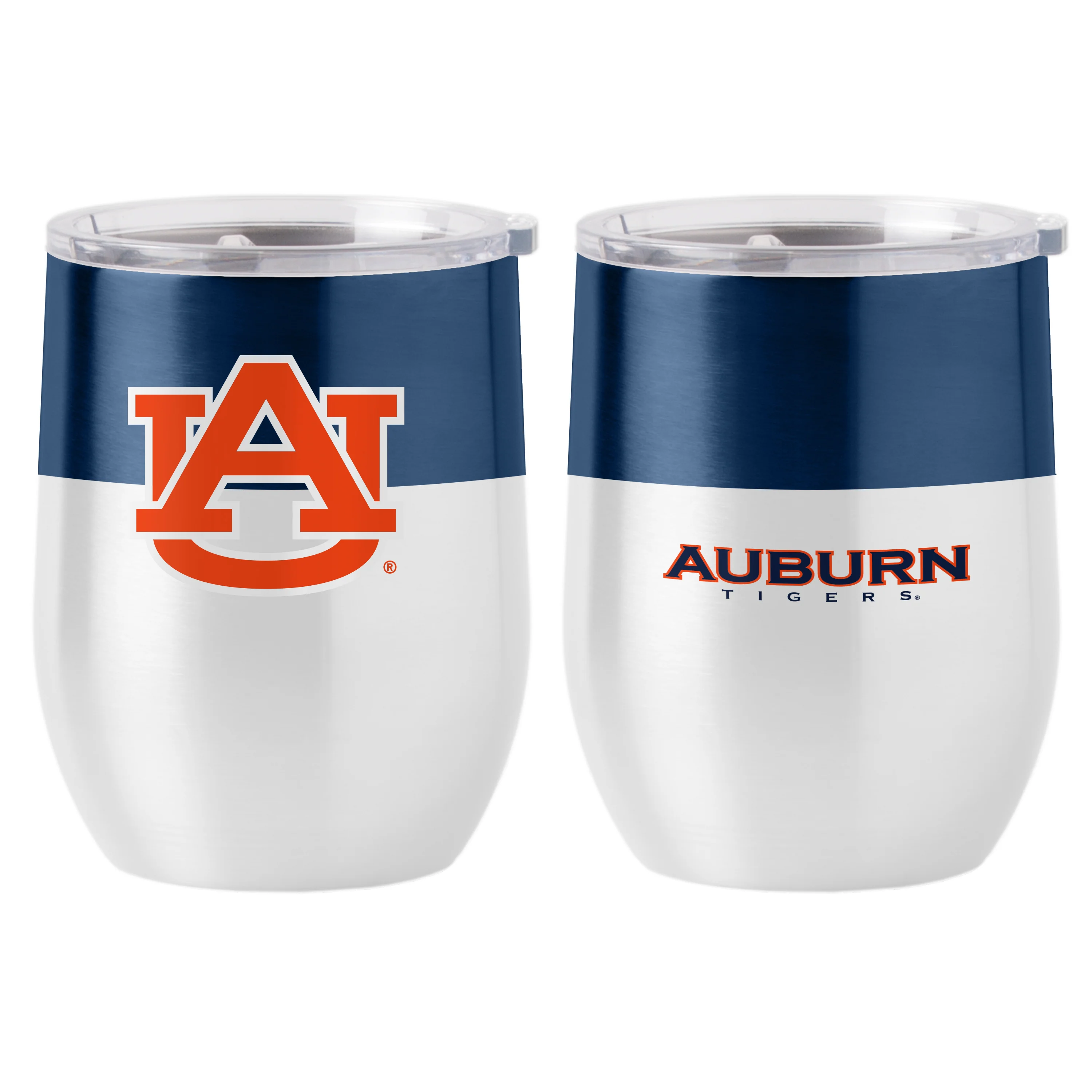 Auburn Colorblock 16oz Stainless Curved Beverage