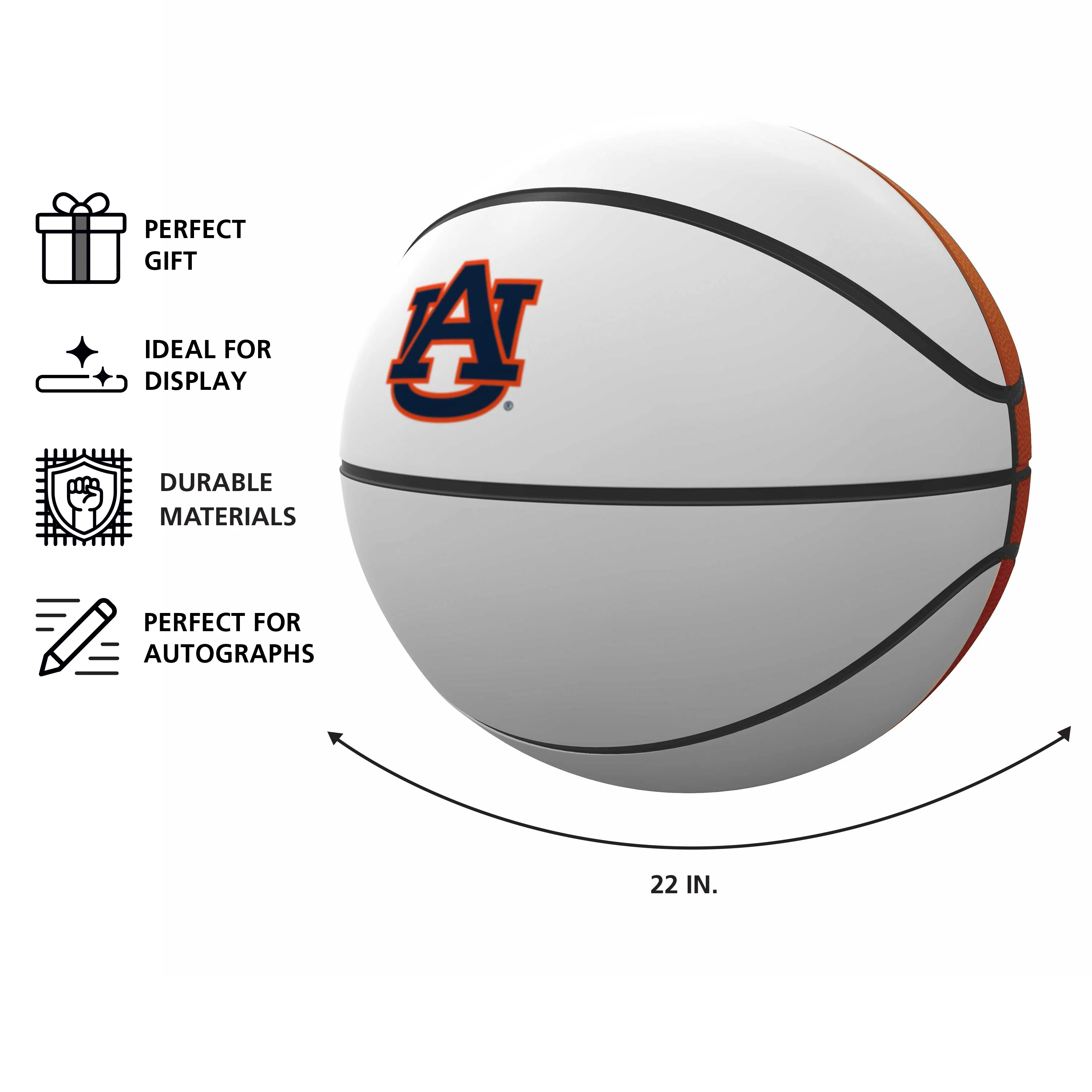 Auburn Mini Size Autograph Basketball - Image 3