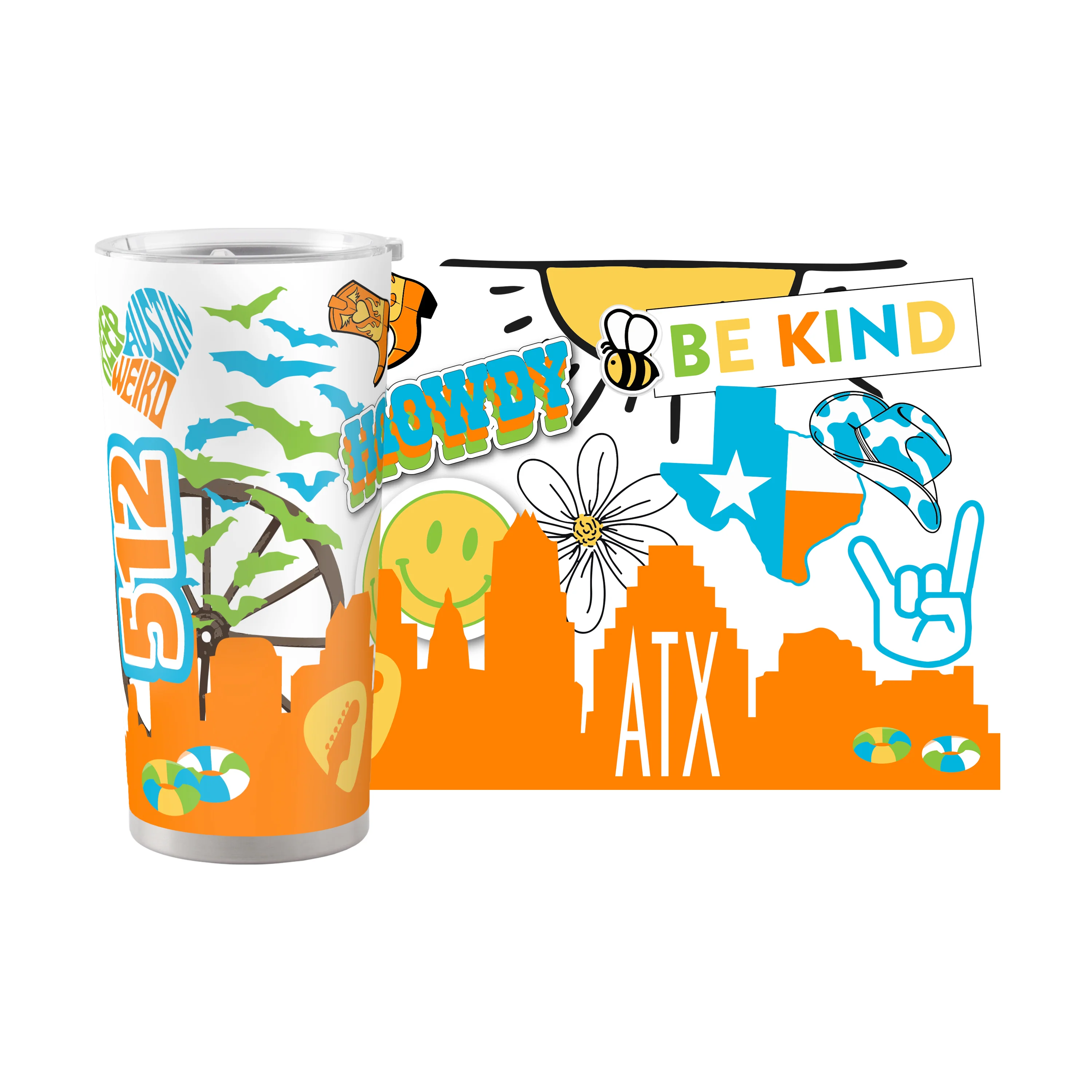 Austin 20oz Native Powder Coat Tumbler - Image 2
