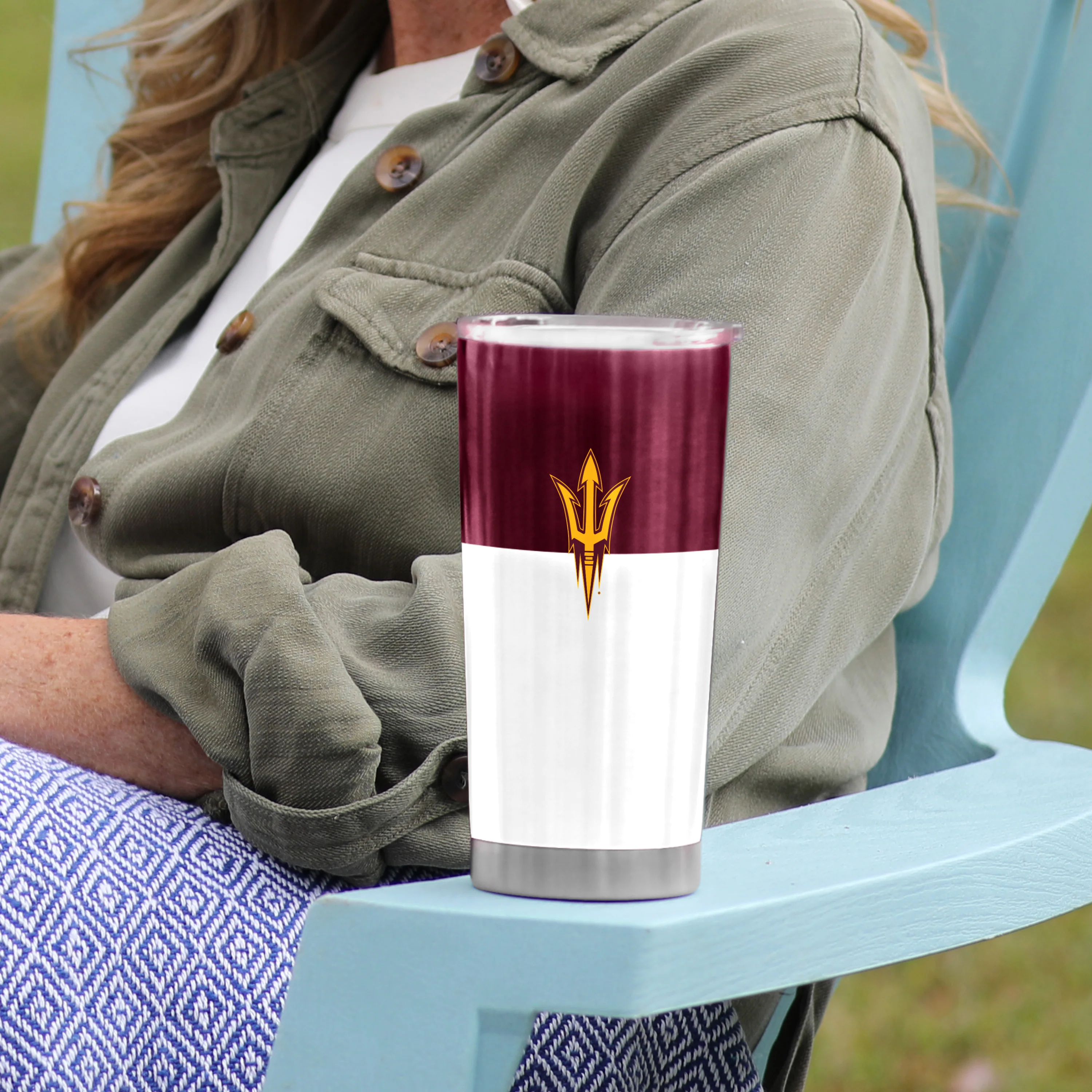 AZ State Colorblock 20oz Stainless Tumbler - Image 4