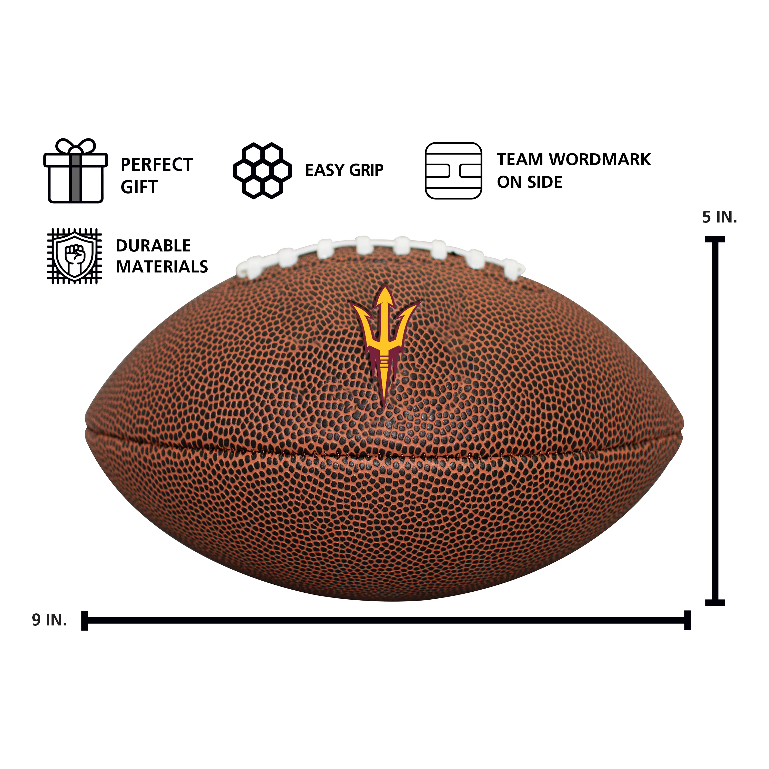 AZ State Mini Size Composite Football - Image 5