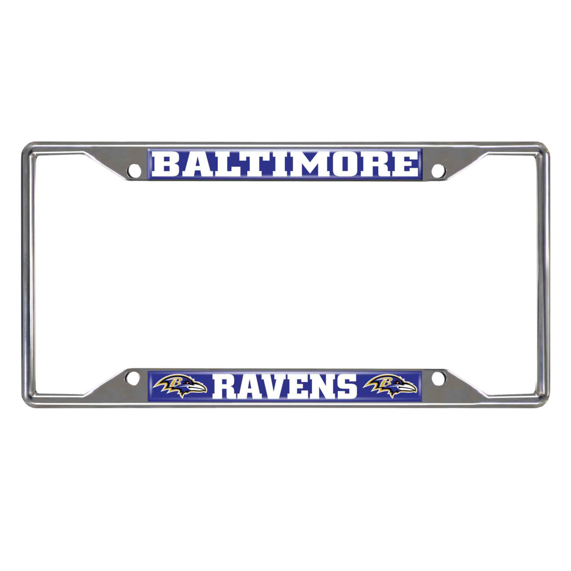 Baltimore Ravens Chrome License Plate Frame