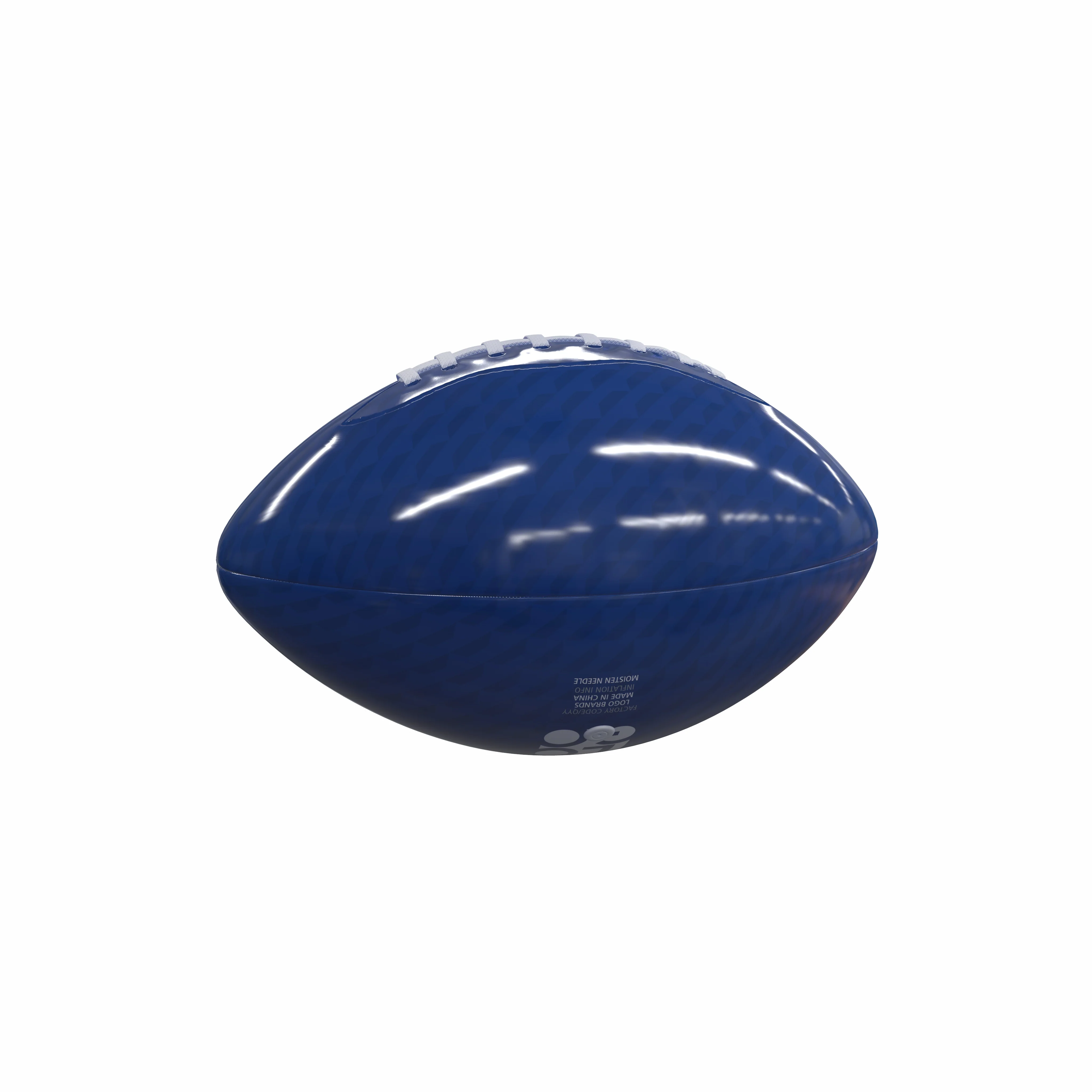 Boise State Carbon Fiber Mini Size Glossy Football - Image 2