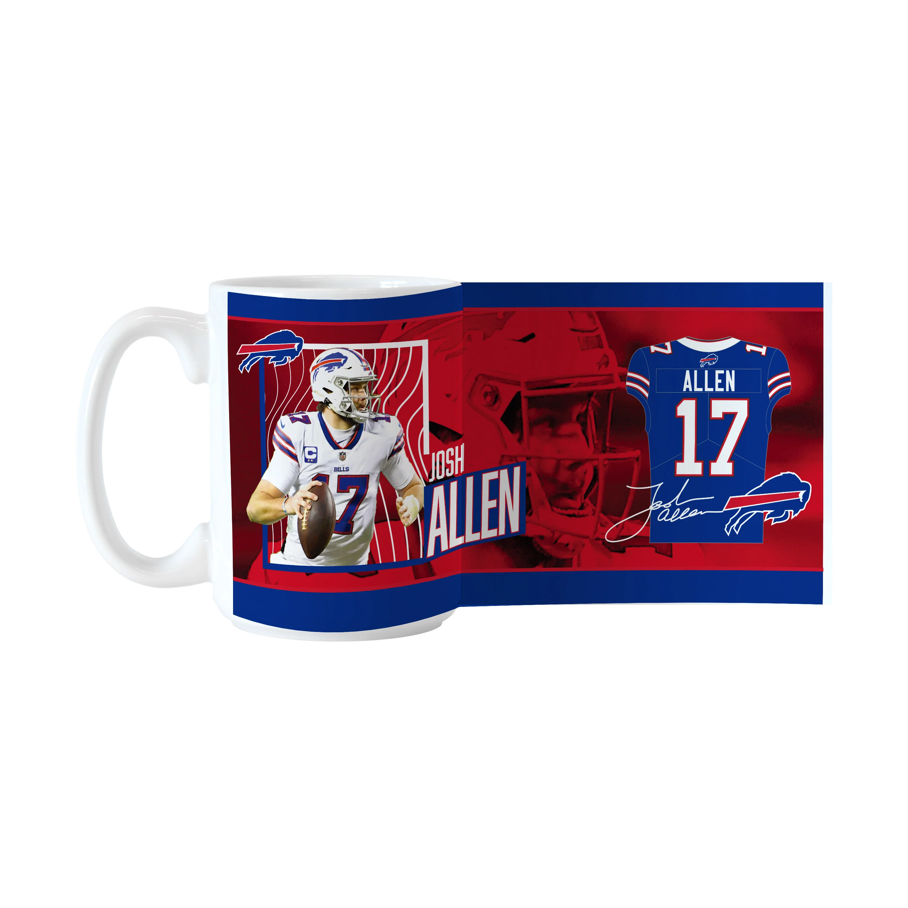 Buffalo Bills Josh Allen Image 15oz Sublimated Mug - Image 2