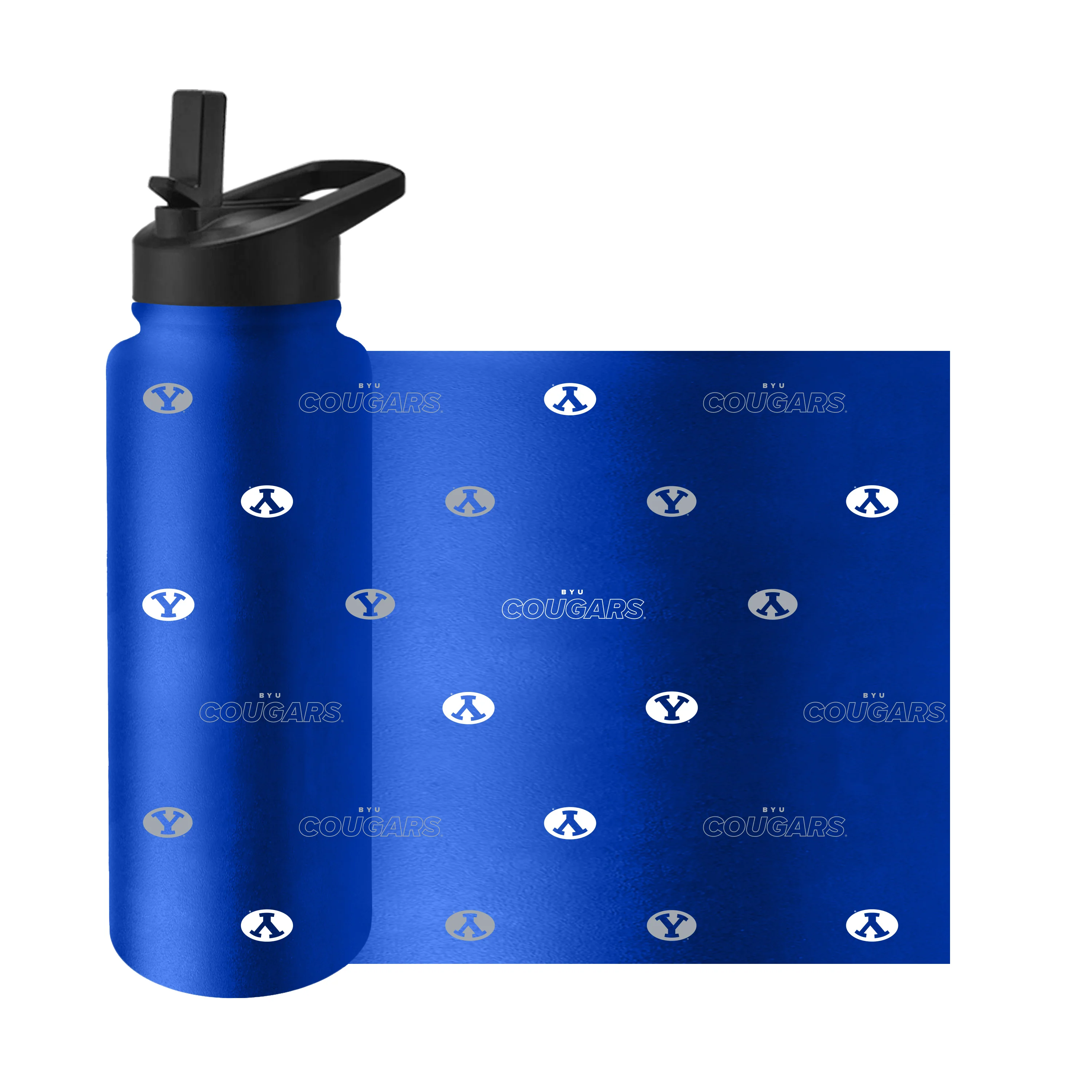 BYU 34oz Step And Repeat Quencher Bottle - Image 3