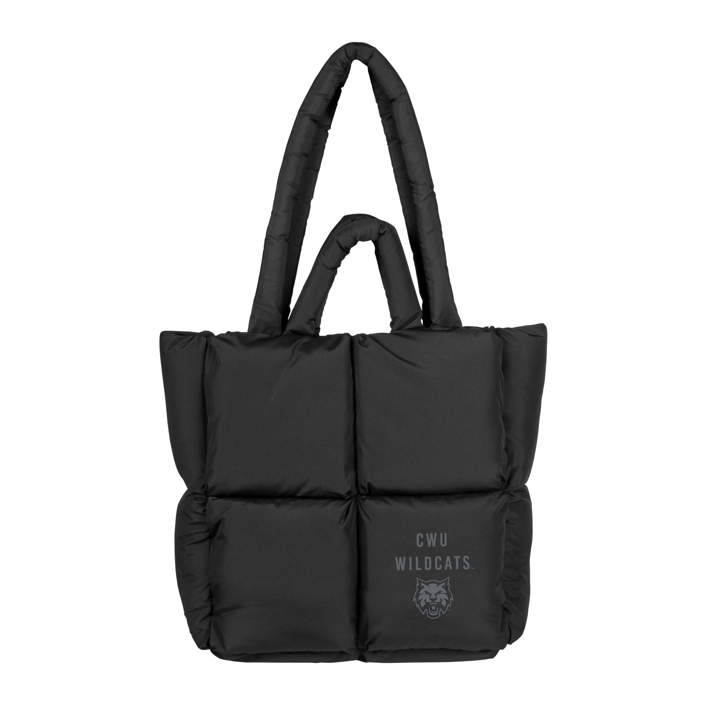 Central Washington Black Puff Tote