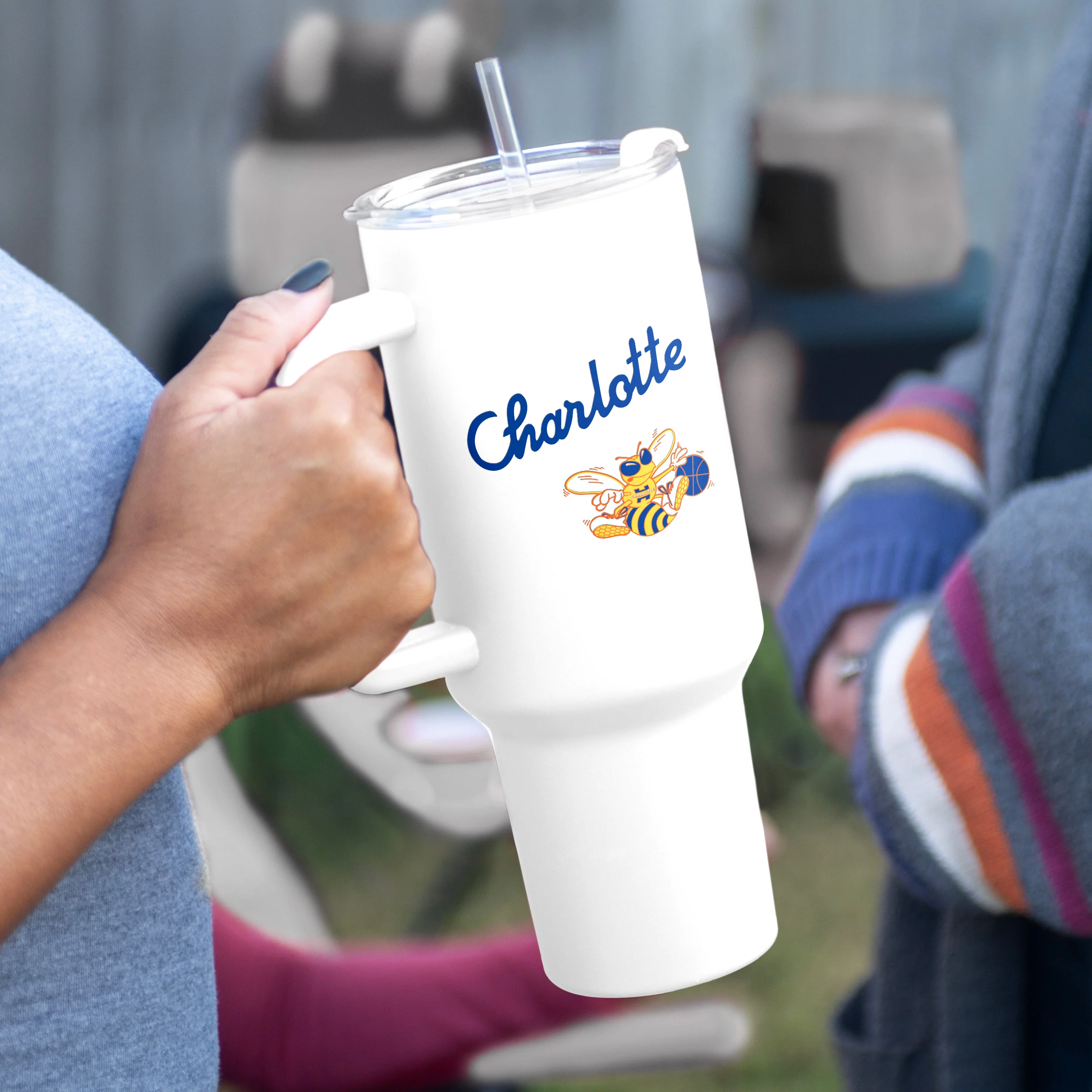 Charlotte Hornets 40oz 2025-26 City Edition Powder Coat Tumbler - Image 4