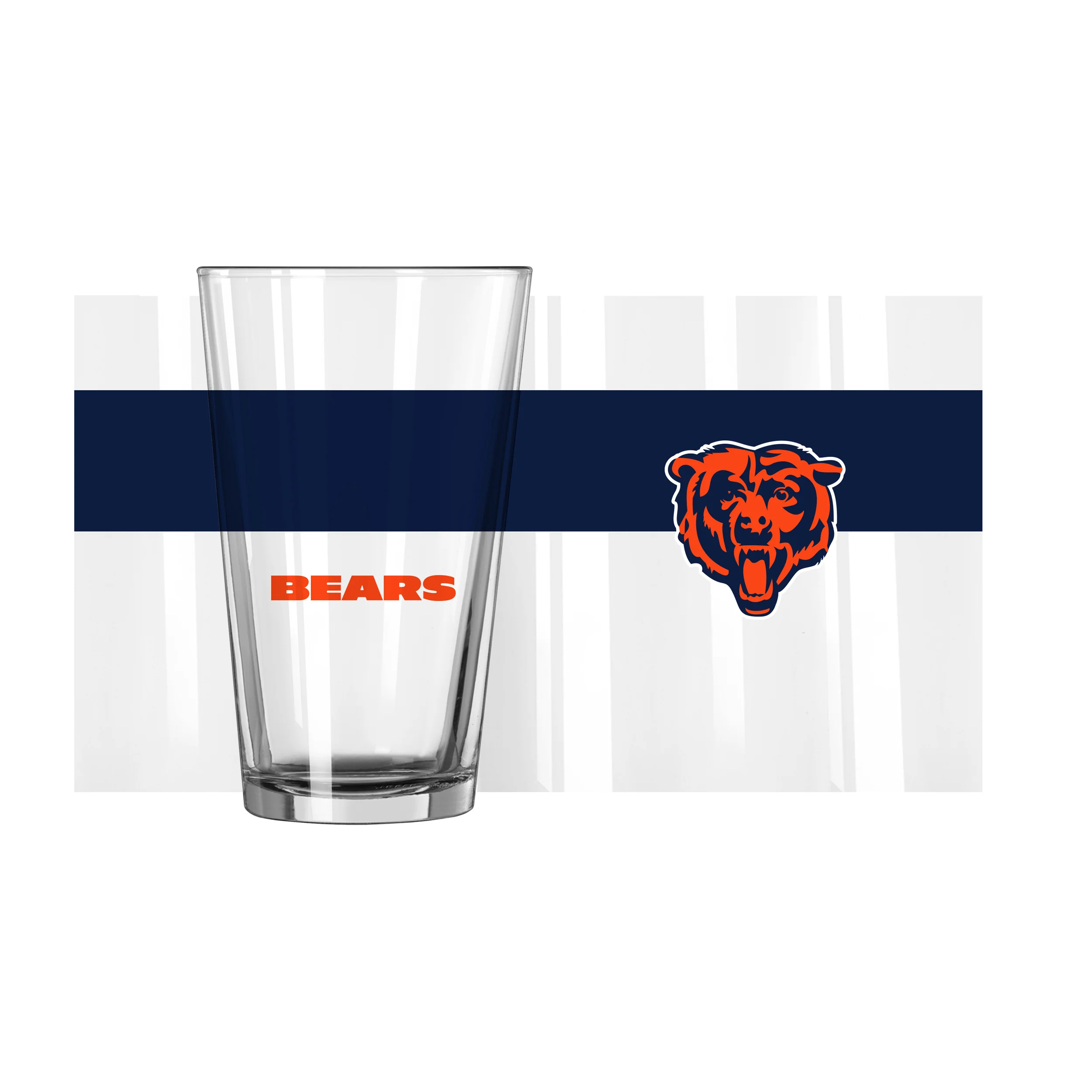Chicago Bears 16oz Colorblock Pint Glass - Image 2