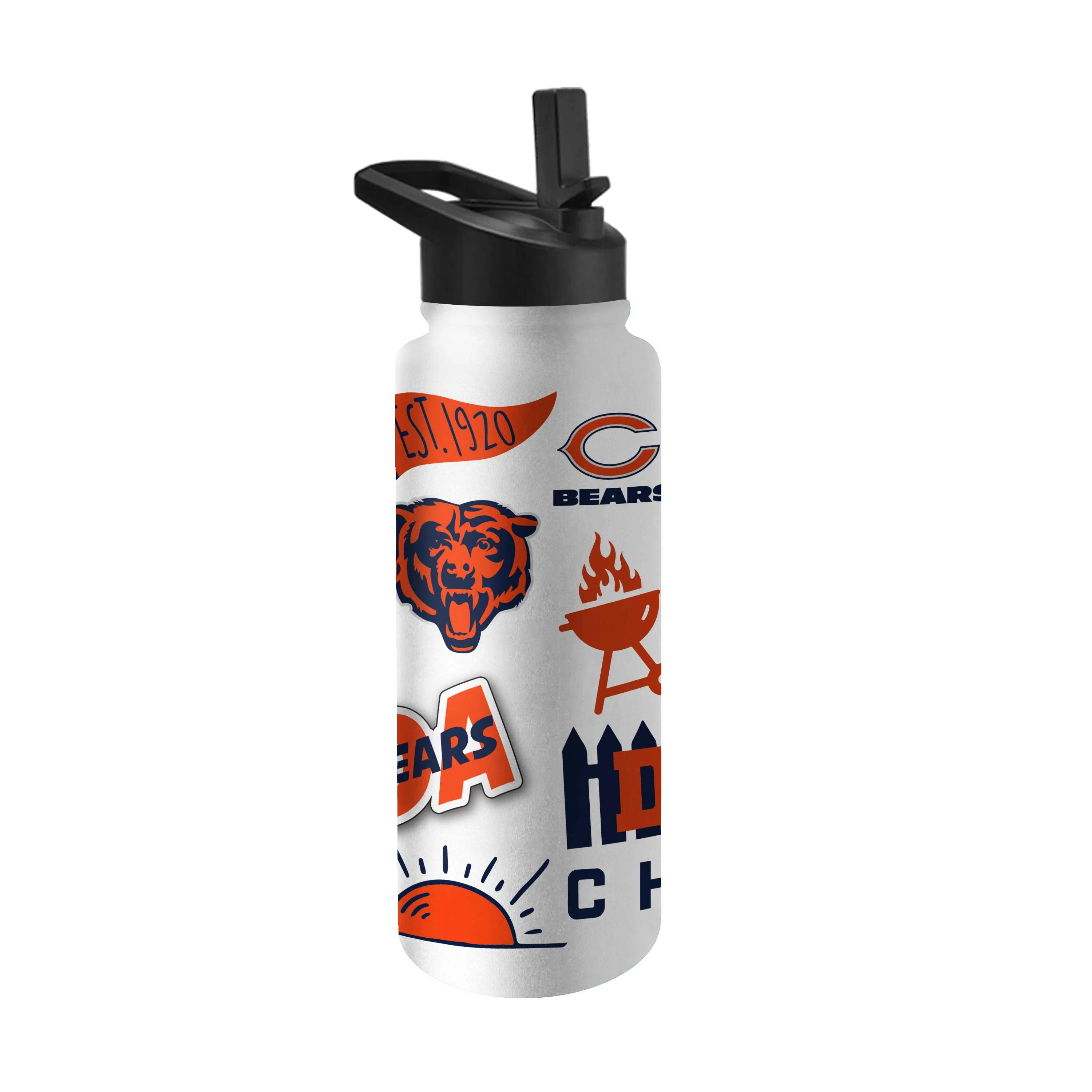 Chicago Bears 34oz Native Quencher Bottle - Image 2