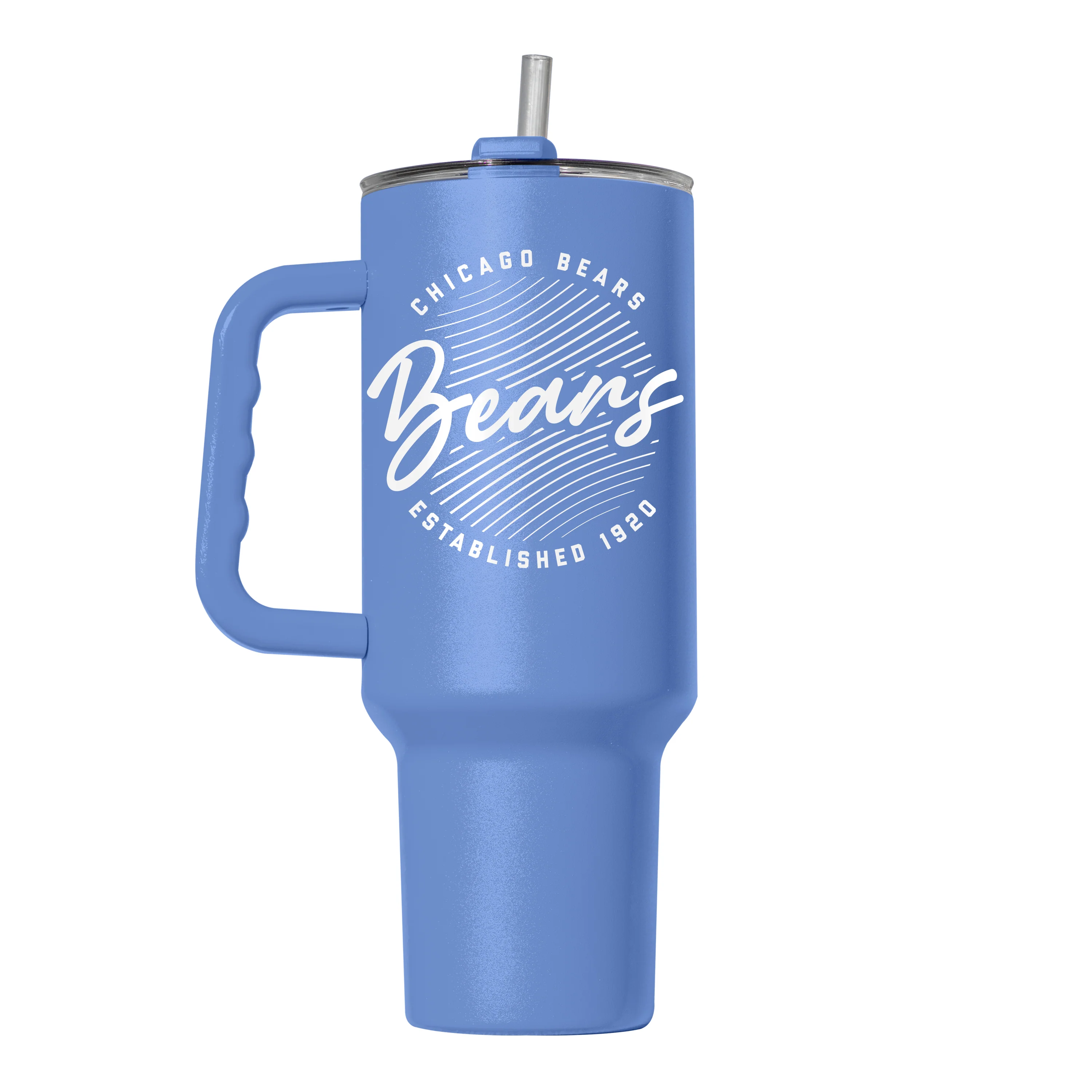Chicago Bears 40oz Retro Script Arctic Powder Coat Tumbler - Image 2