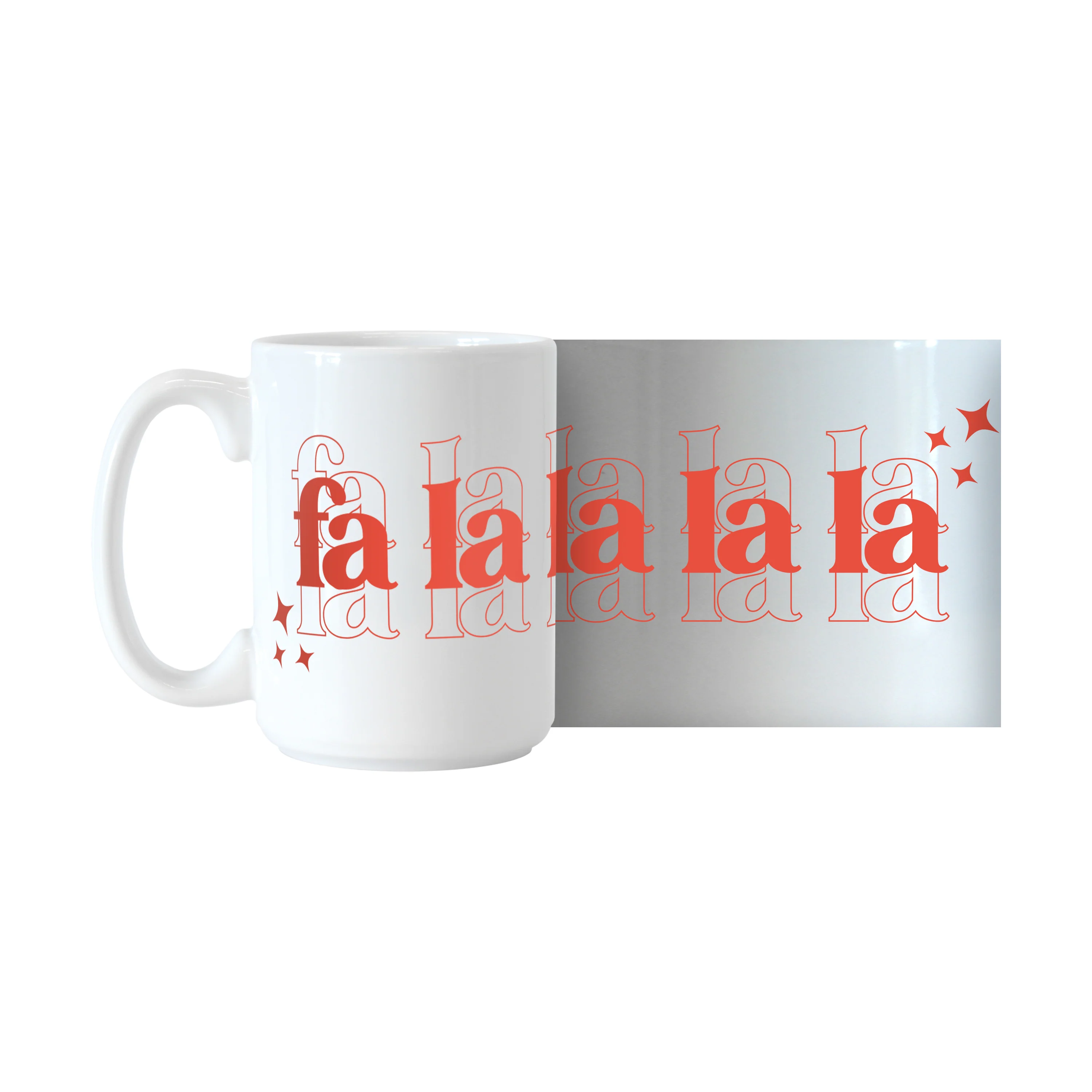 Christmas Falala 15oz Sublimated Mug - Image 2