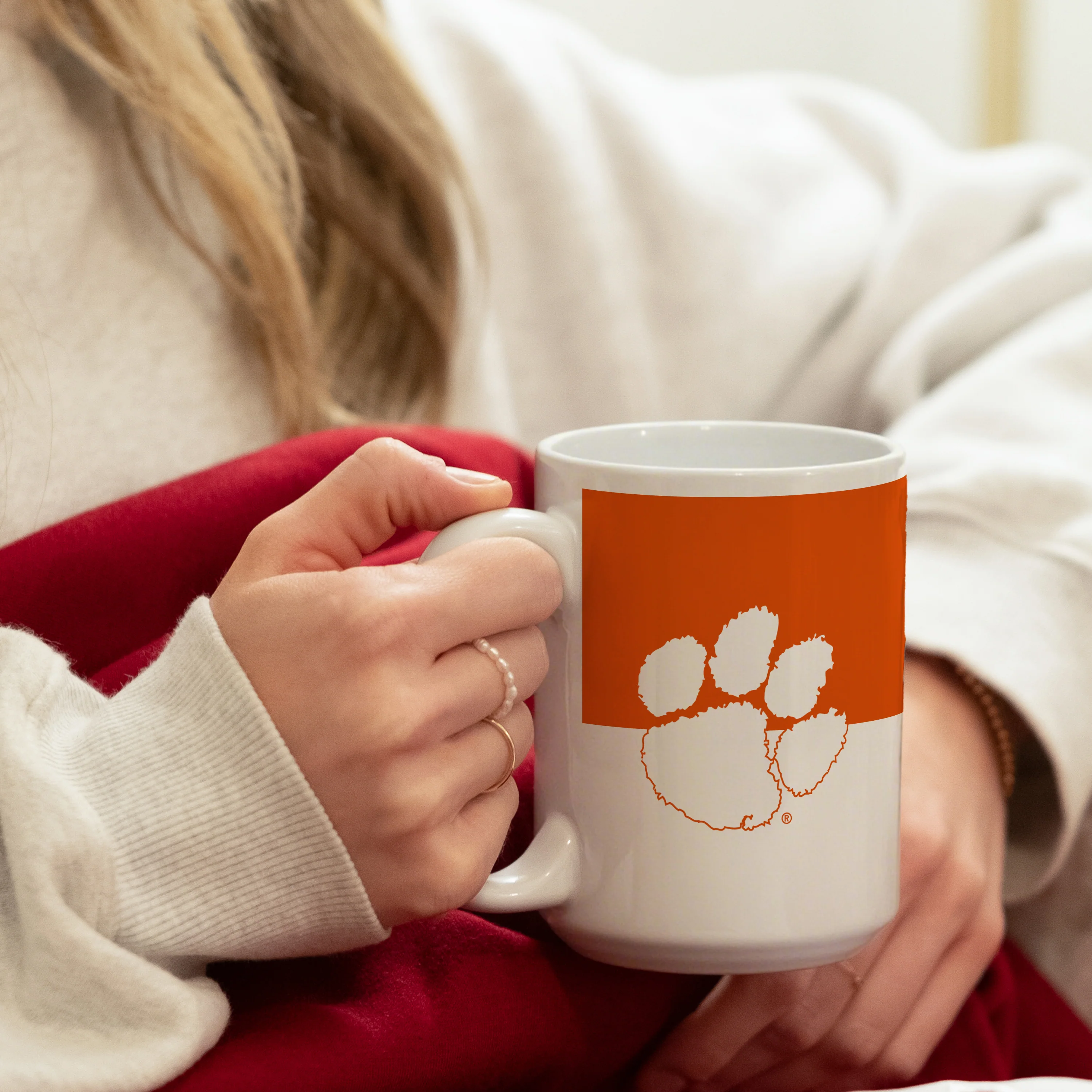 Clemson 15oz Colorblock Sublimated Mug - Image 6