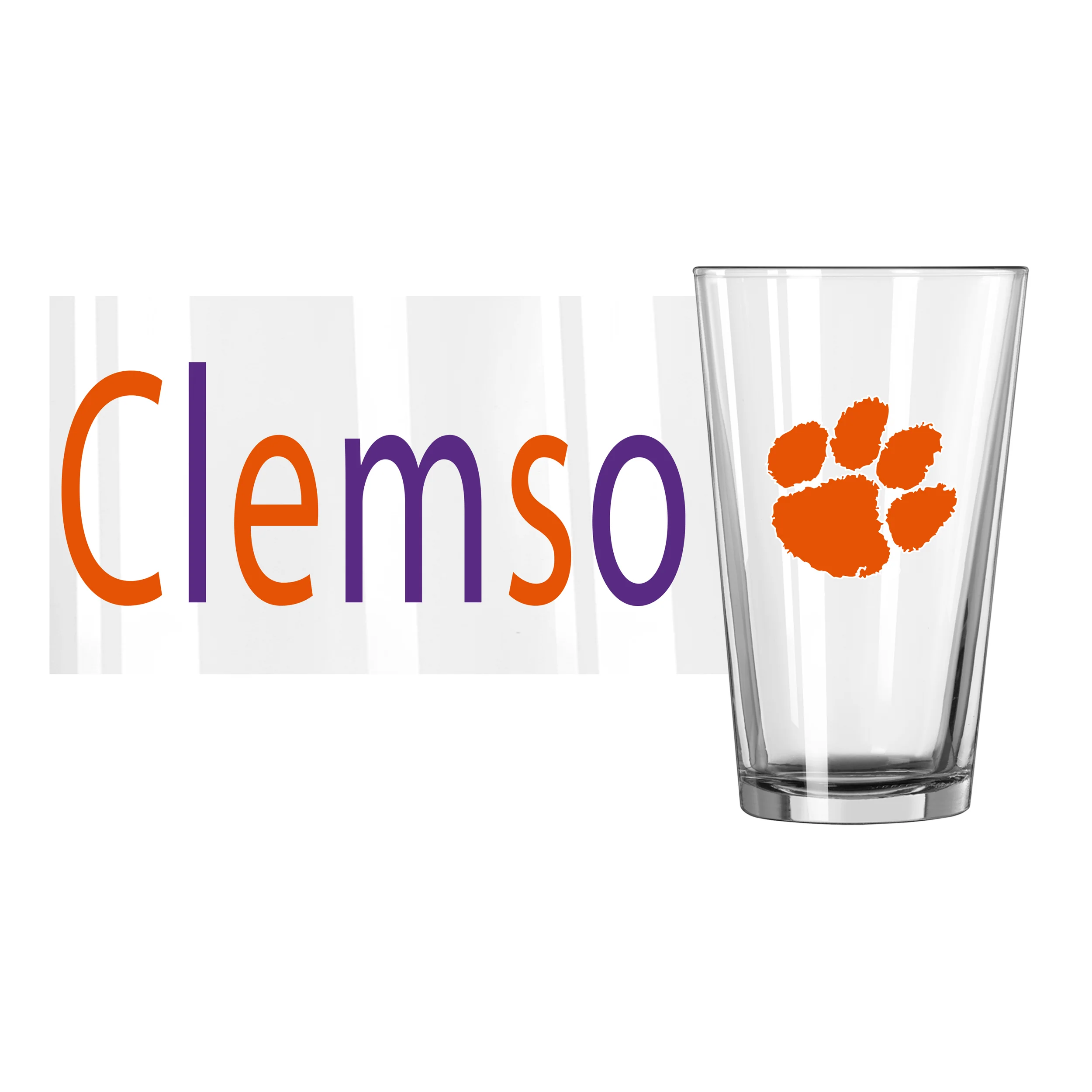 Clemson 16oz Overtime Pint Glass - Image 2