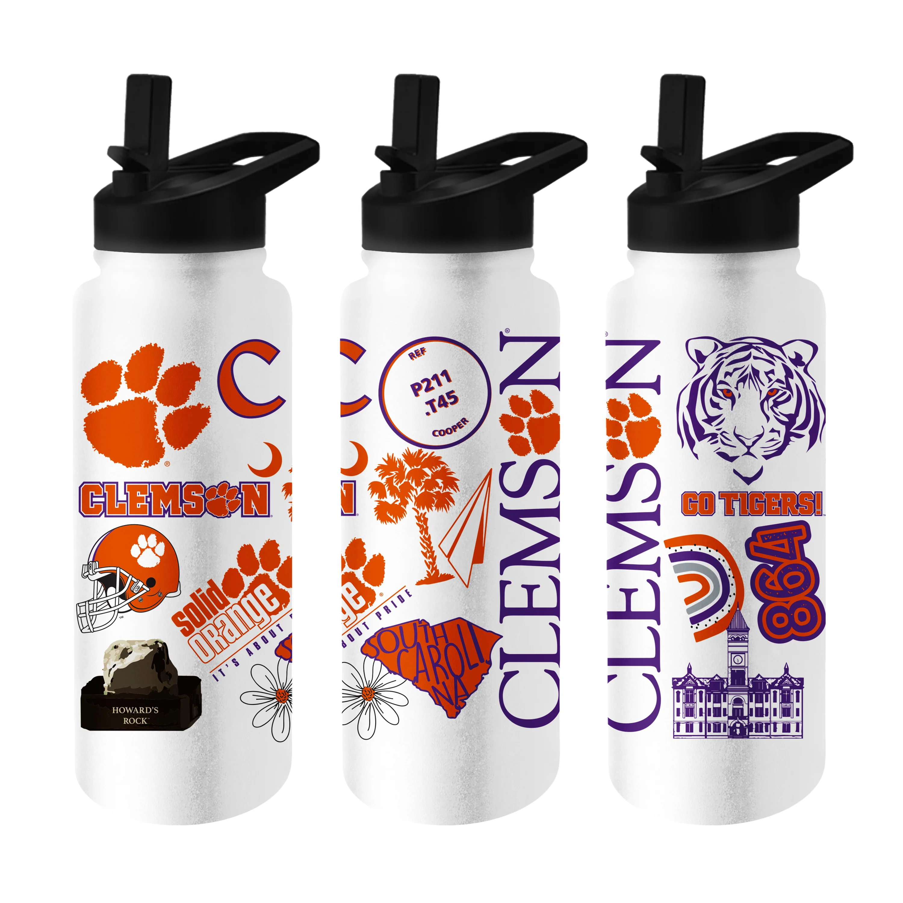Clemson 34oz Native Quencher Bottle