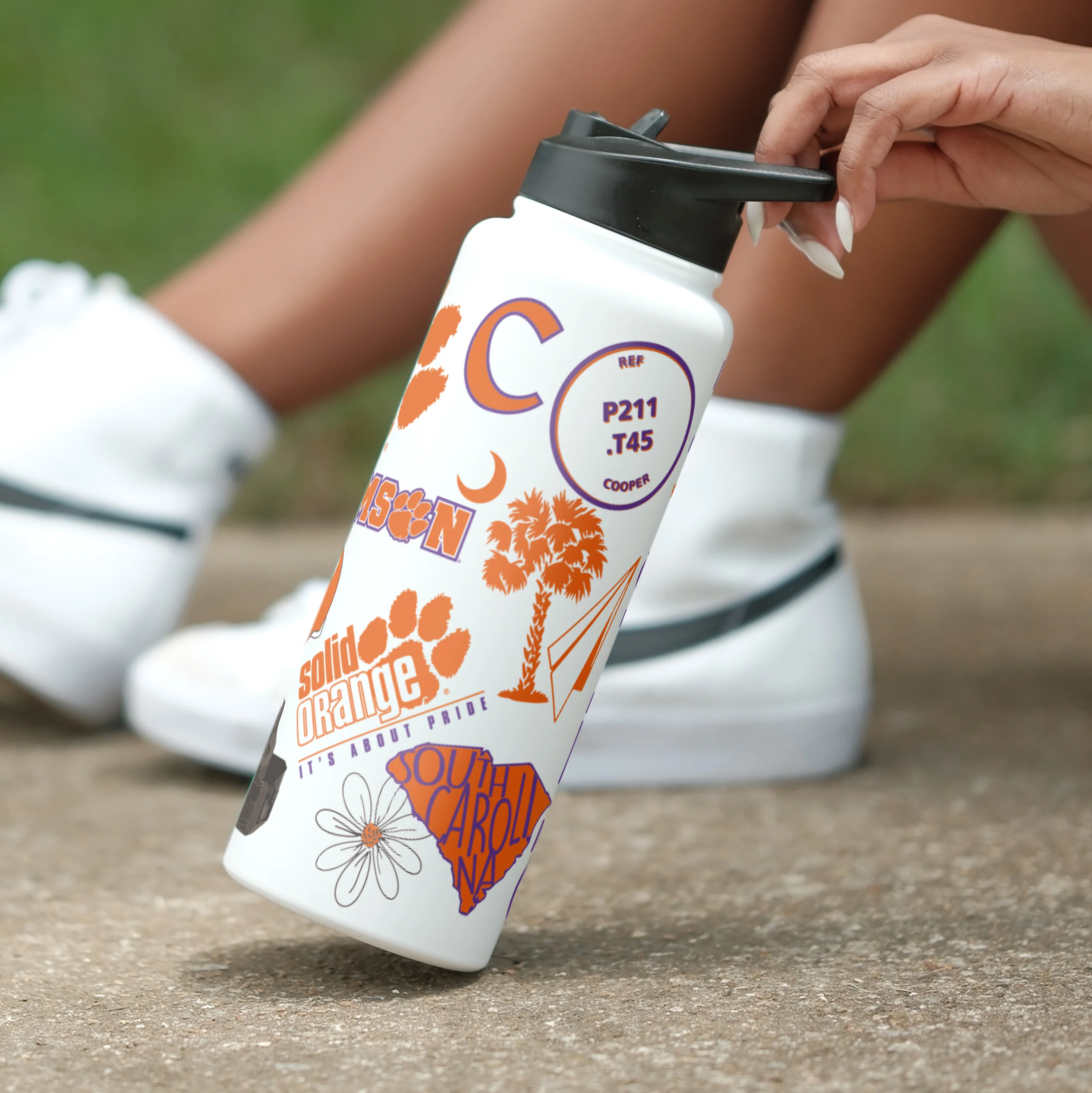 Clemson 34oz Native Quencher Bottle - Image 2
