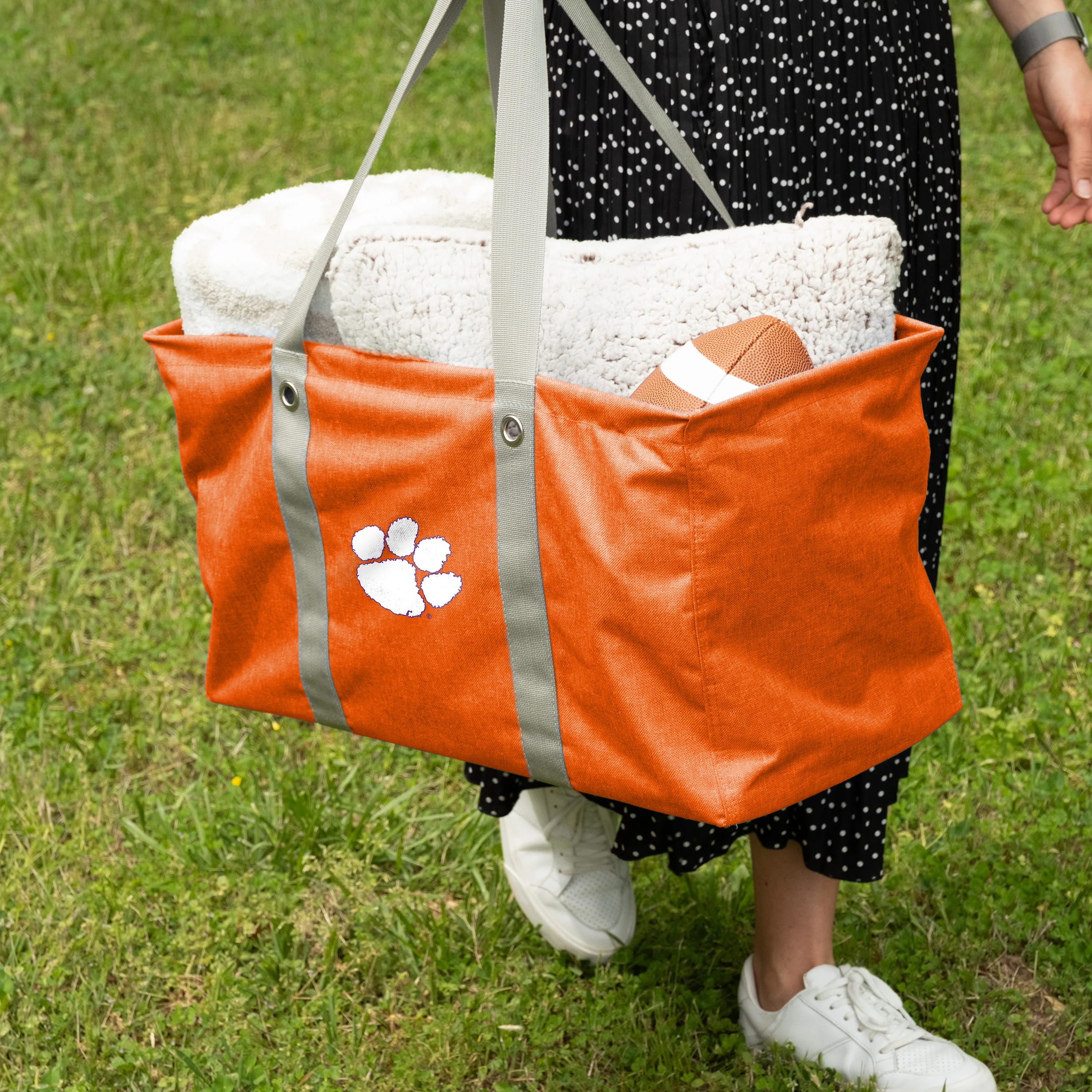 Clemson Crosshatch Picnic Caddy - Image 2