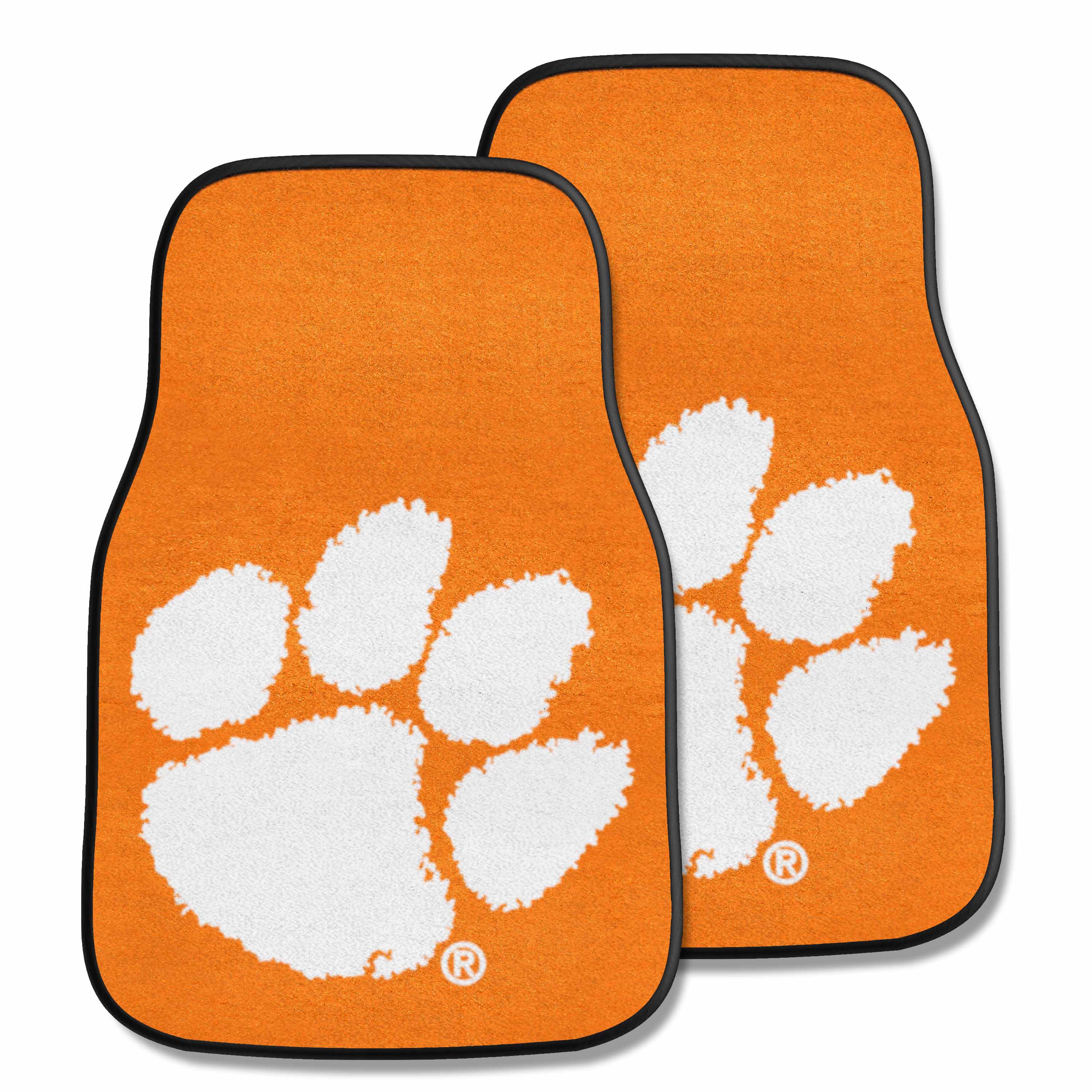 Clemson University 2-pc Carpet Car Mat Set