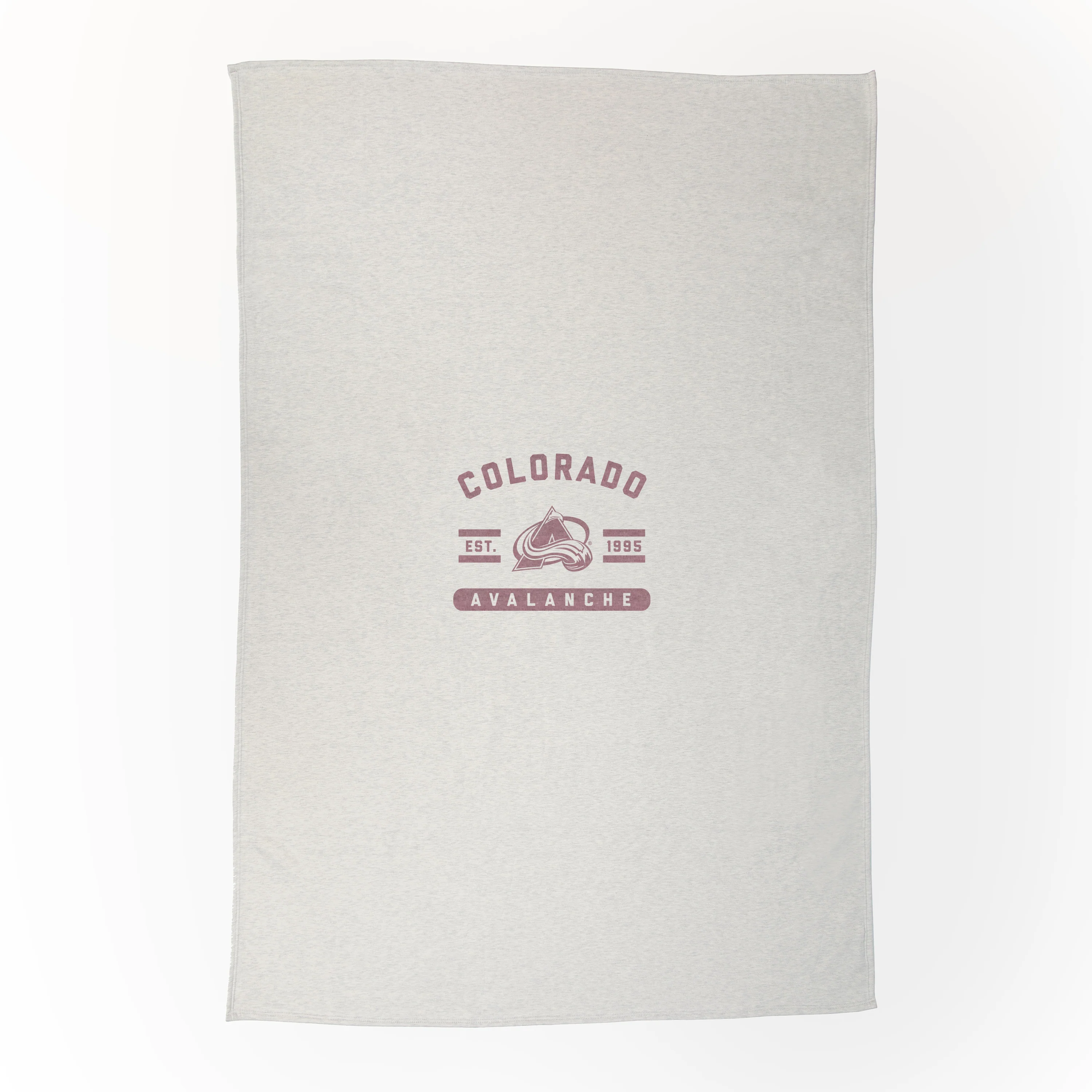 Colorado Avalanche Oatmeal Sweatshirt Blanket