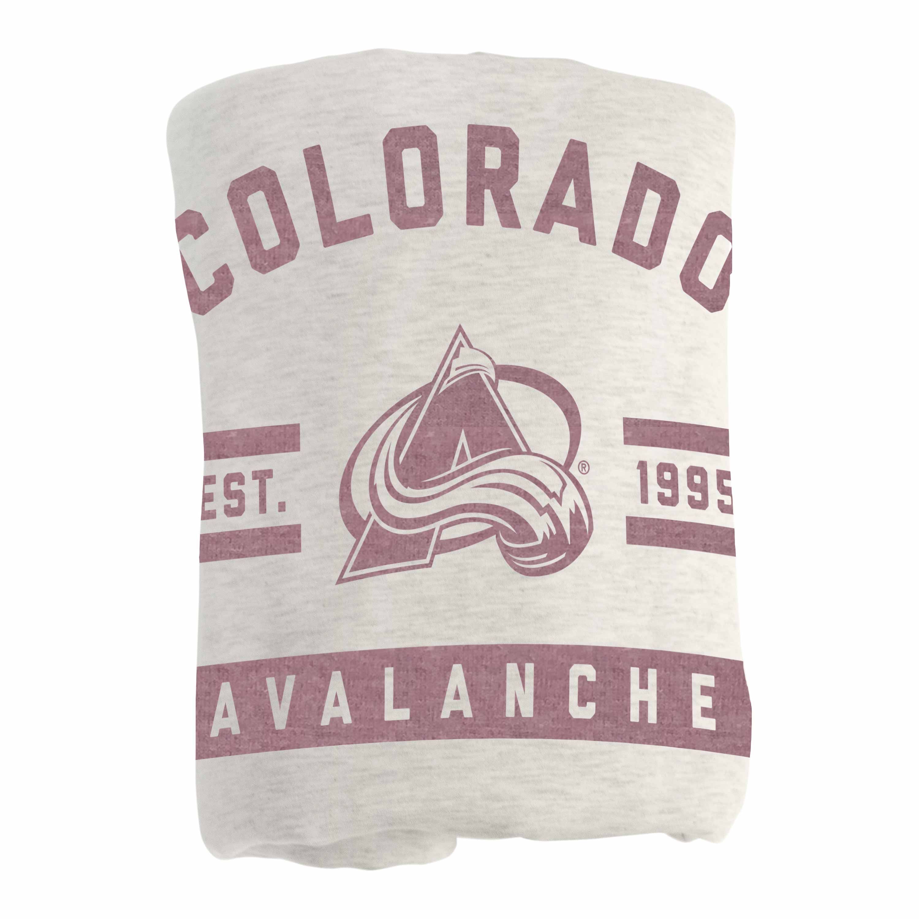 Colorado Avalanche Oatmeal Sweatshirt Blanket - Image 3