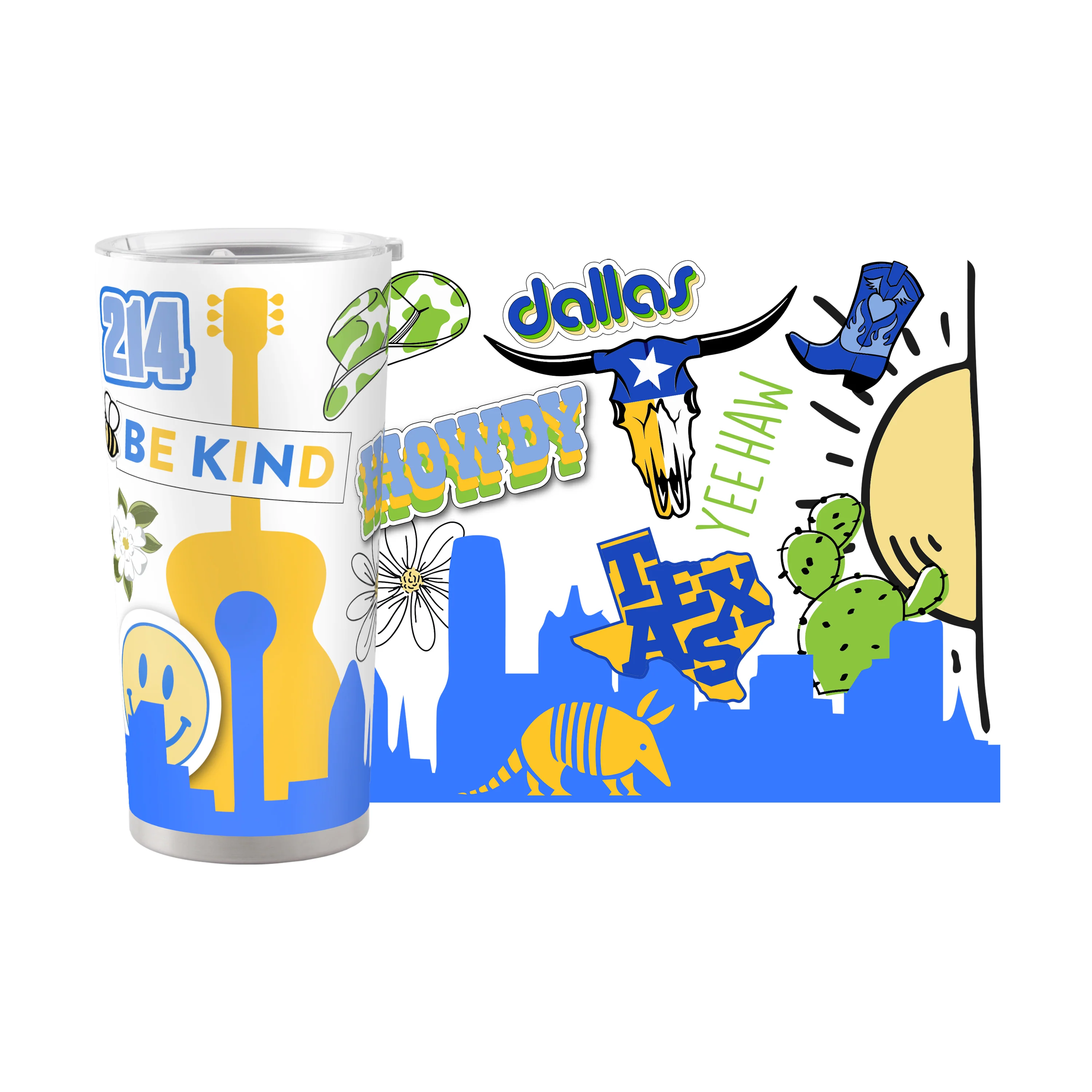 Dallas 20oz Native Powder Coat Tumbler - Image 2