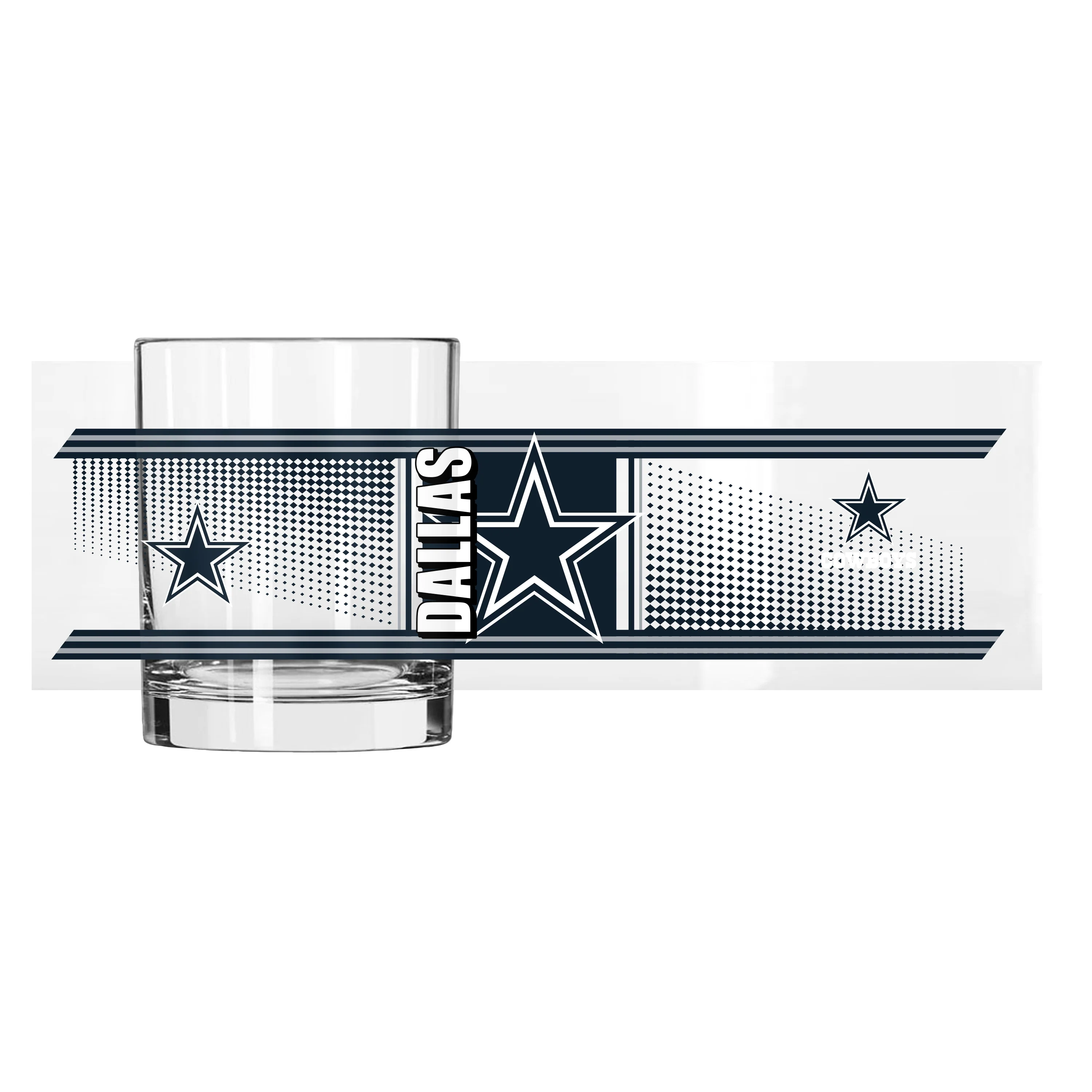 Dallas Cowboys 14oz Hero Rocks Glass - Image 2
