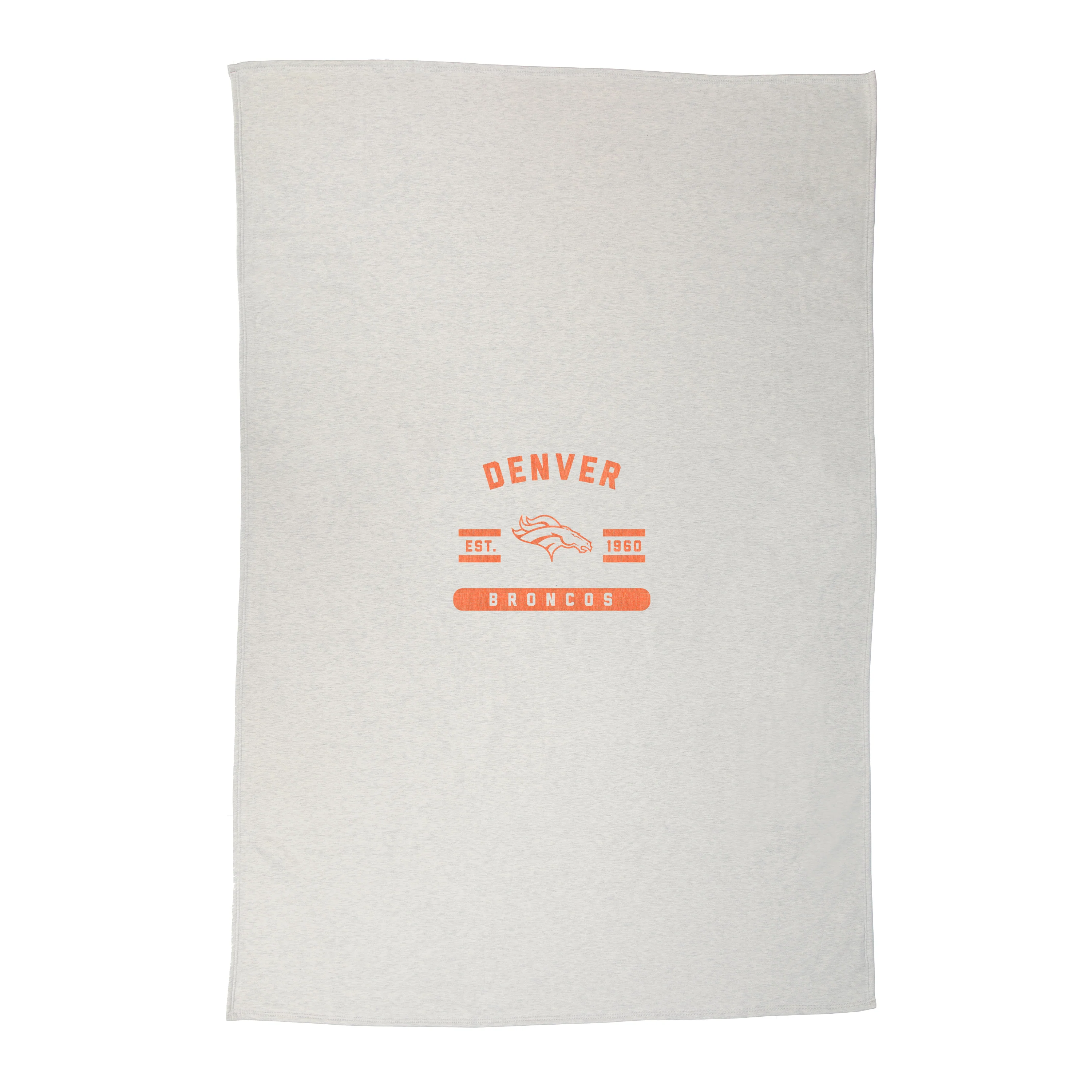 Denver Broncos Oatmeal Sweatshirt Blanket