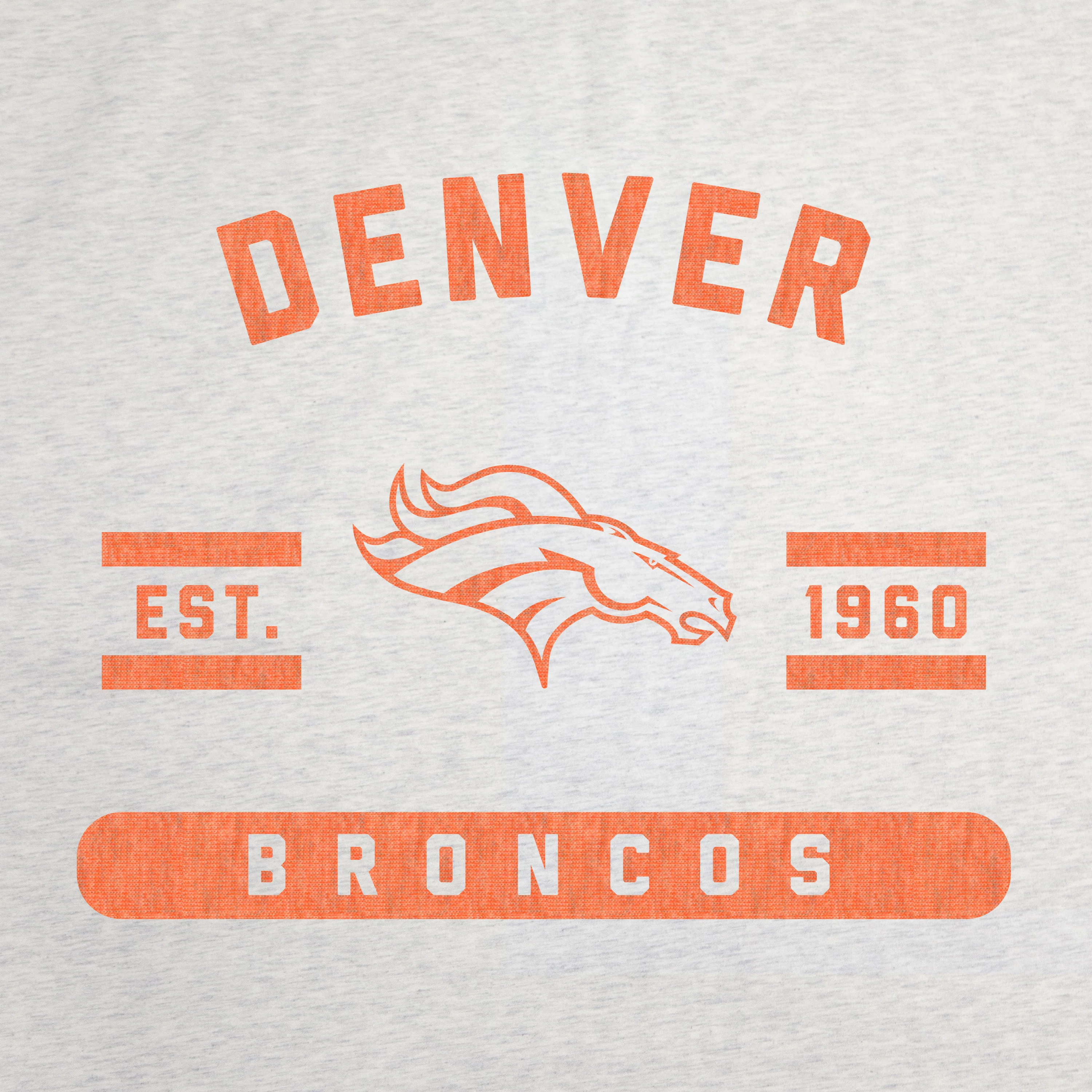 Denver Broncos Oatmeal Sweatshirt Blanket - Image 2