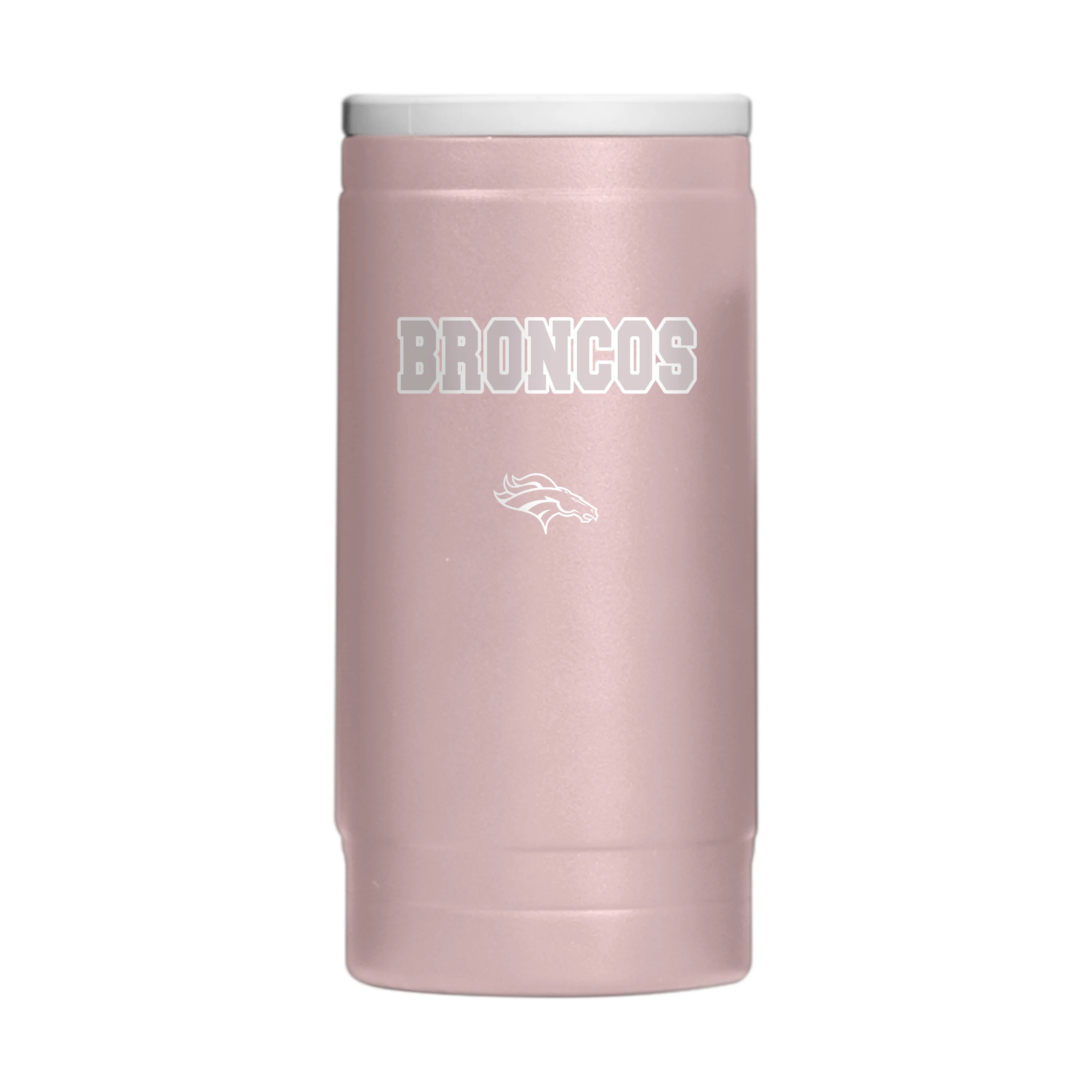 Denver Broncos  Stencil Powder Coat Slim Can Coolie - Image 2