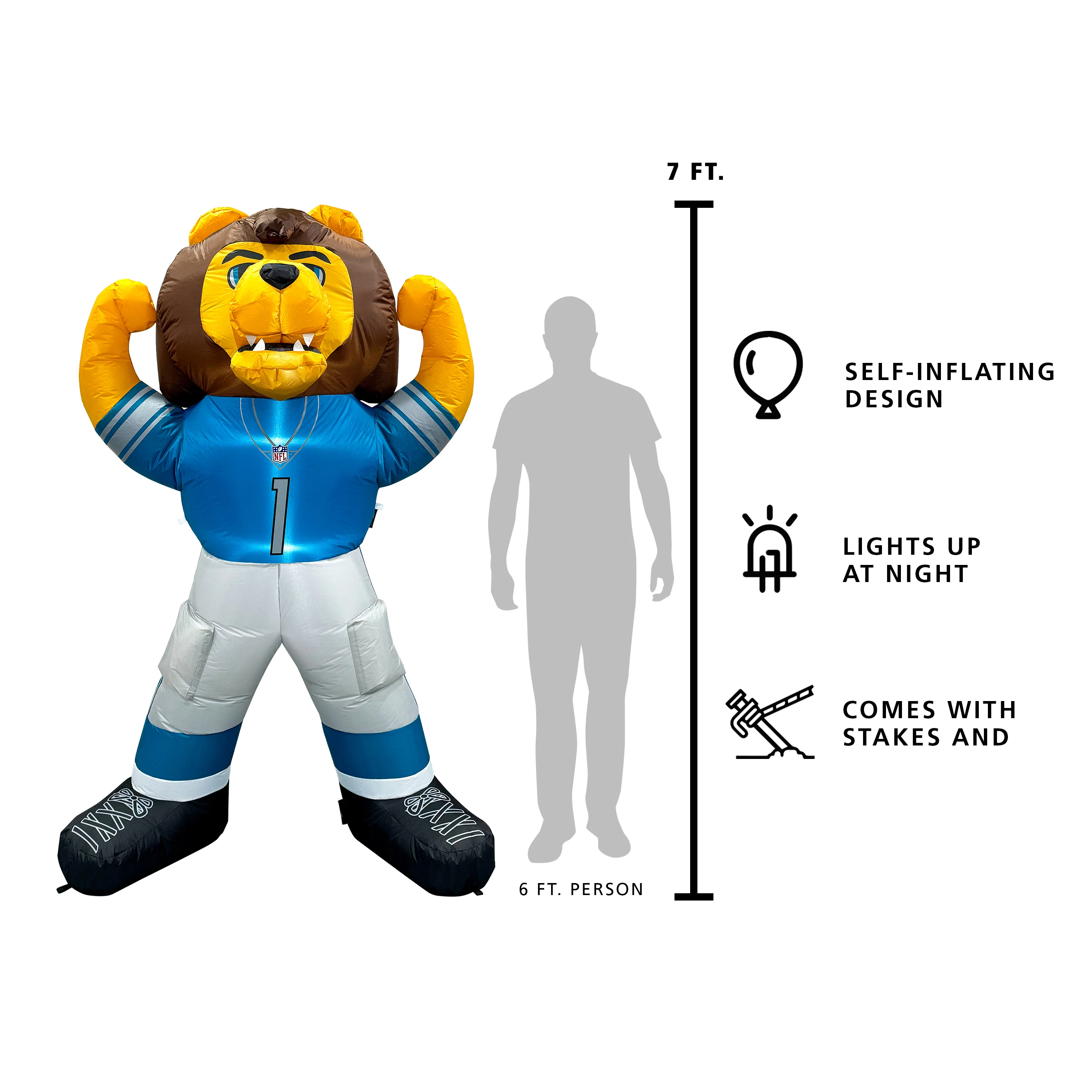 Detroit Lions Inflatable Mascot - Image 5