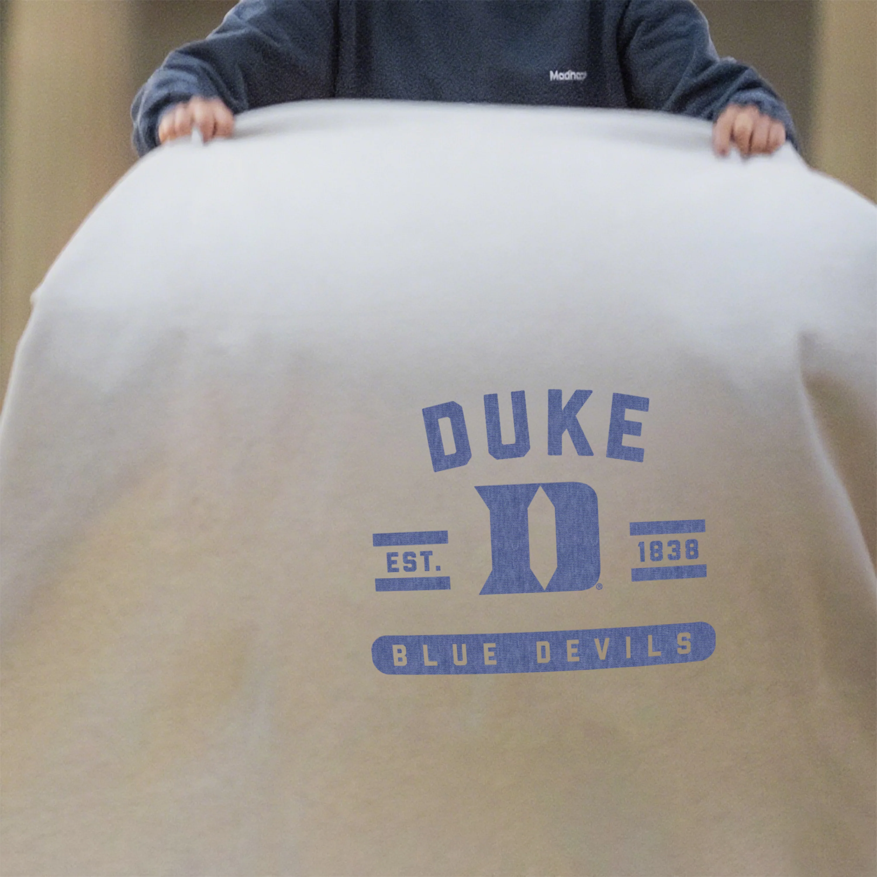 Duke Sublimated Sweatshirt Blanket - Image 5