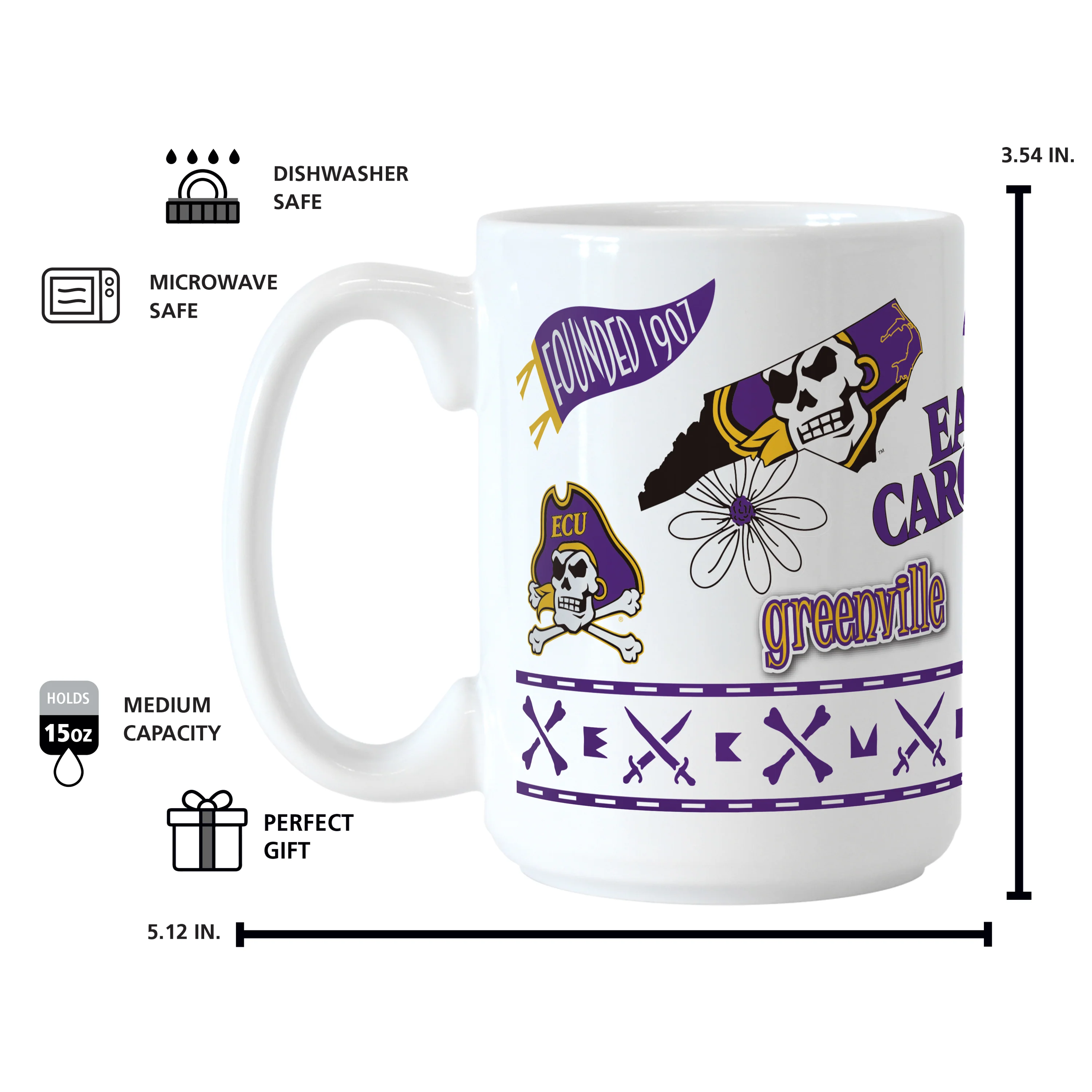 East Carolina 15oz Native Sublimated Mug - Image 4