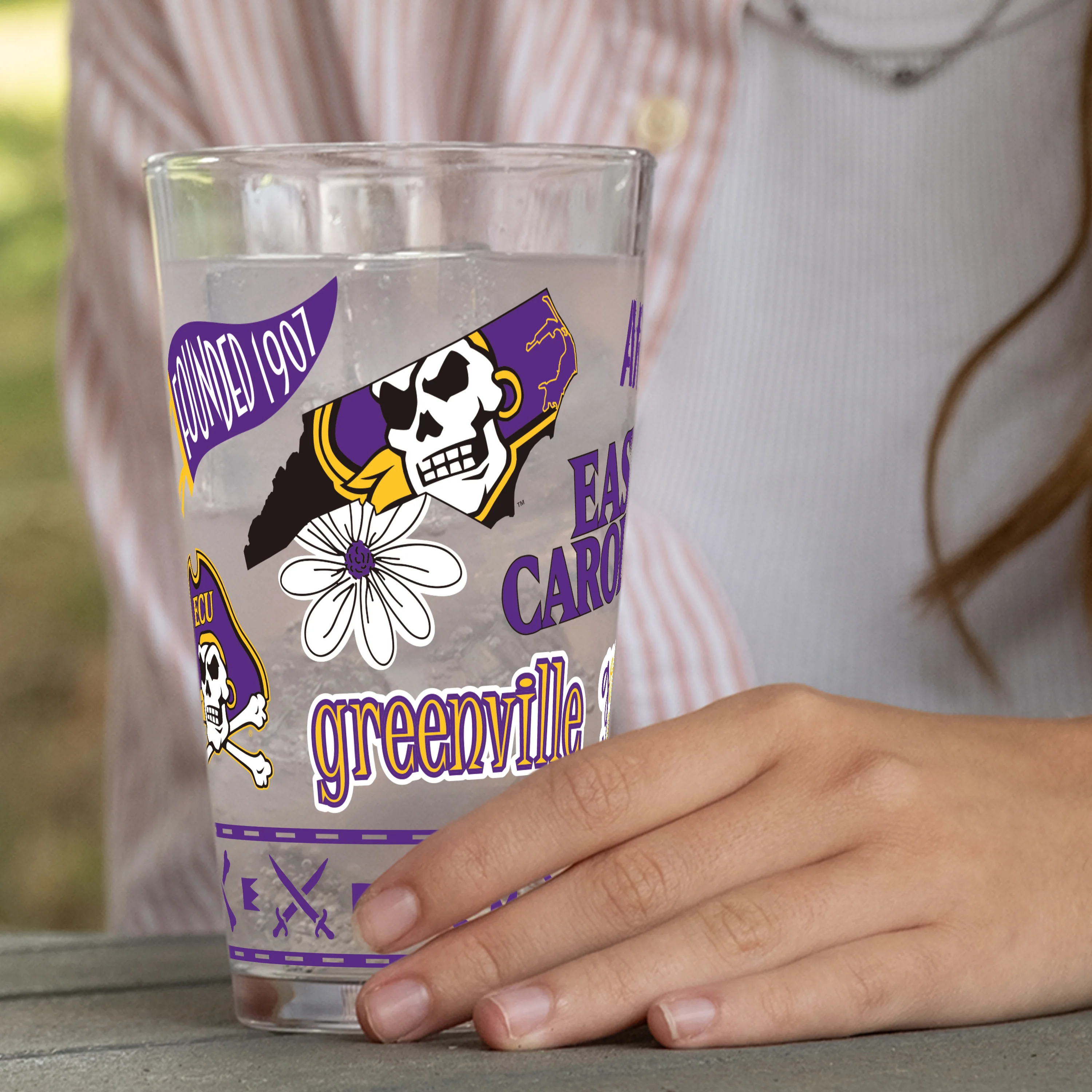 East Carolina 16oz Native Pint Glass - Image 6