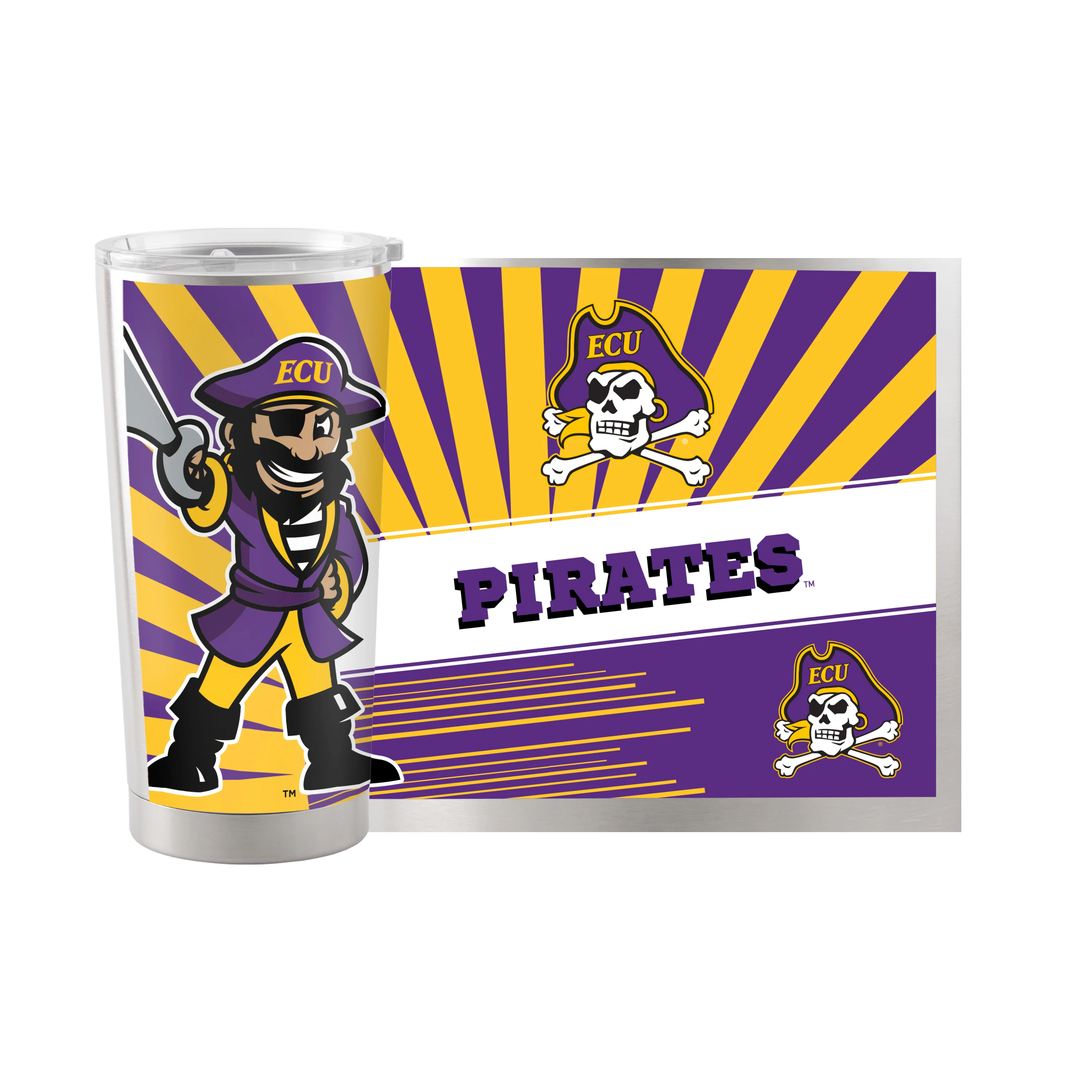East Carolina 20oz Mascot Stainless Tumbler - Image 2