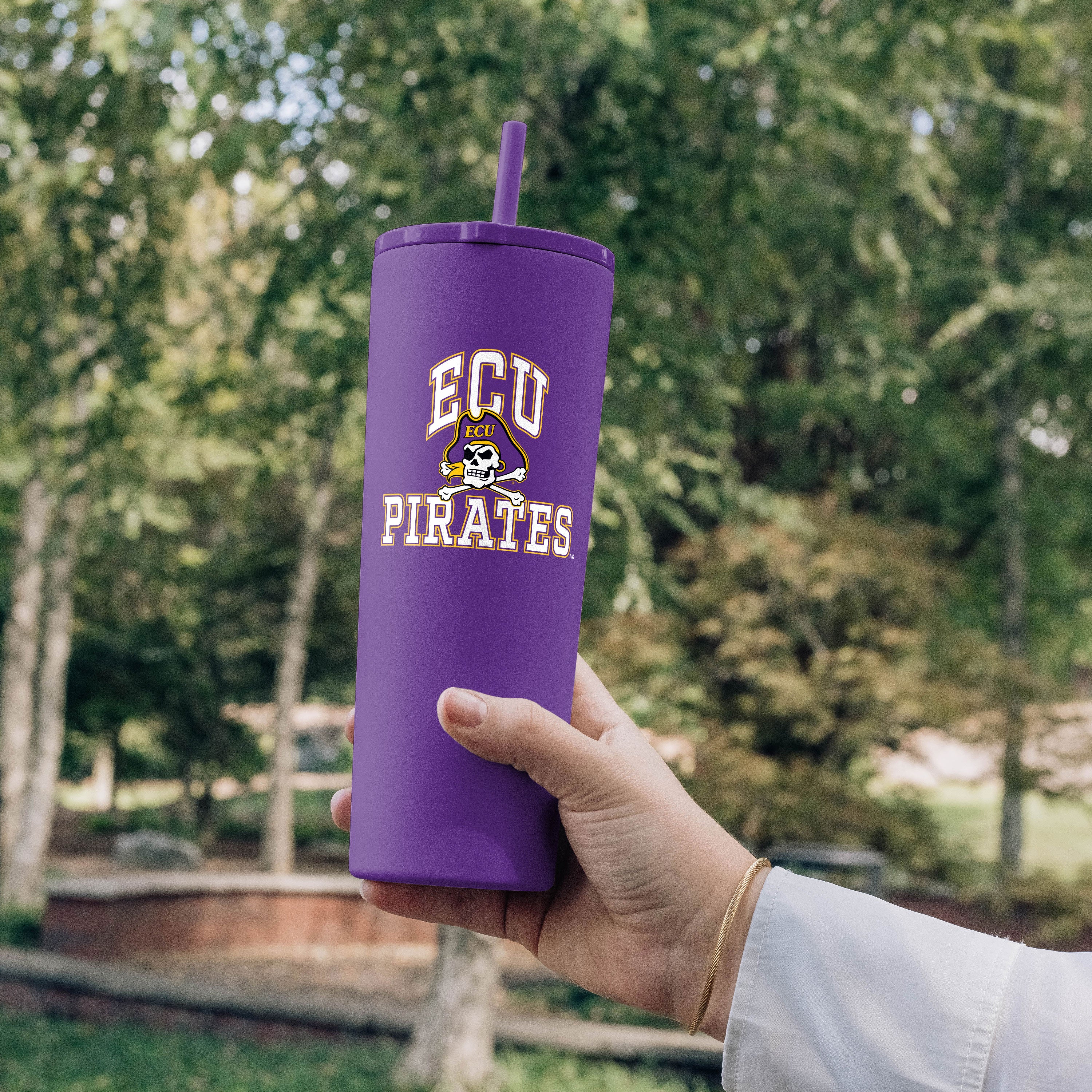 East Carolina 30oz Athletic SS Straw Tumbler - Image 3